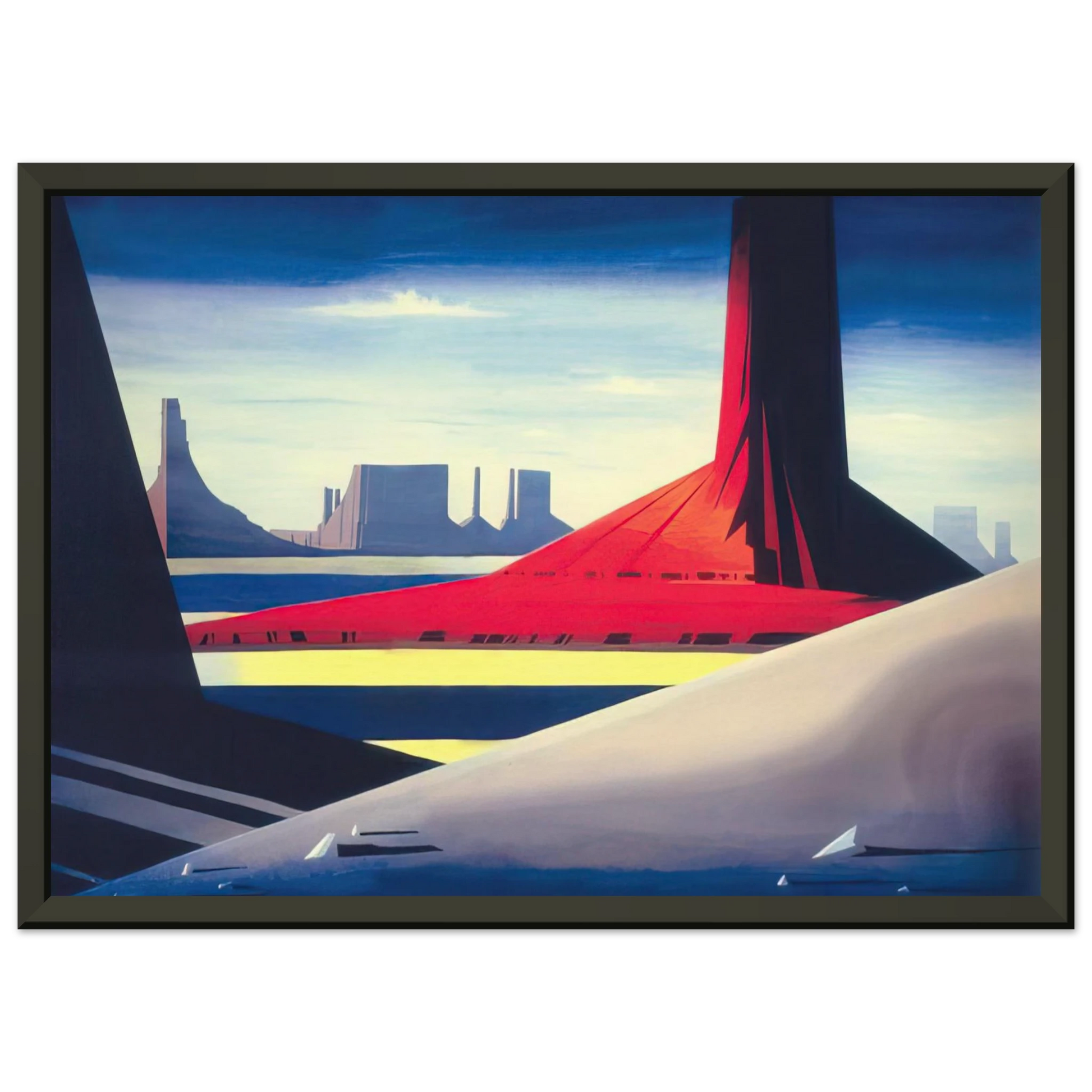 Eyvind Earle  Monument Valley Framed Art Print  - Aluminum Frame - 40x50 cm / 16x20 inches