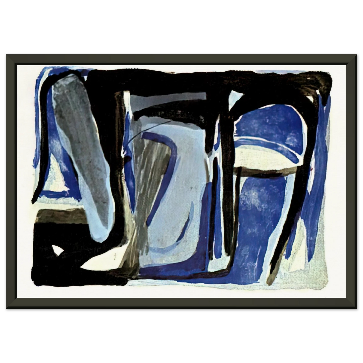 Bram van Velde Souvenir Duthuit 1975 Framed Art Print - Aluminum Frame - 40x50 cm / 16x20 inches