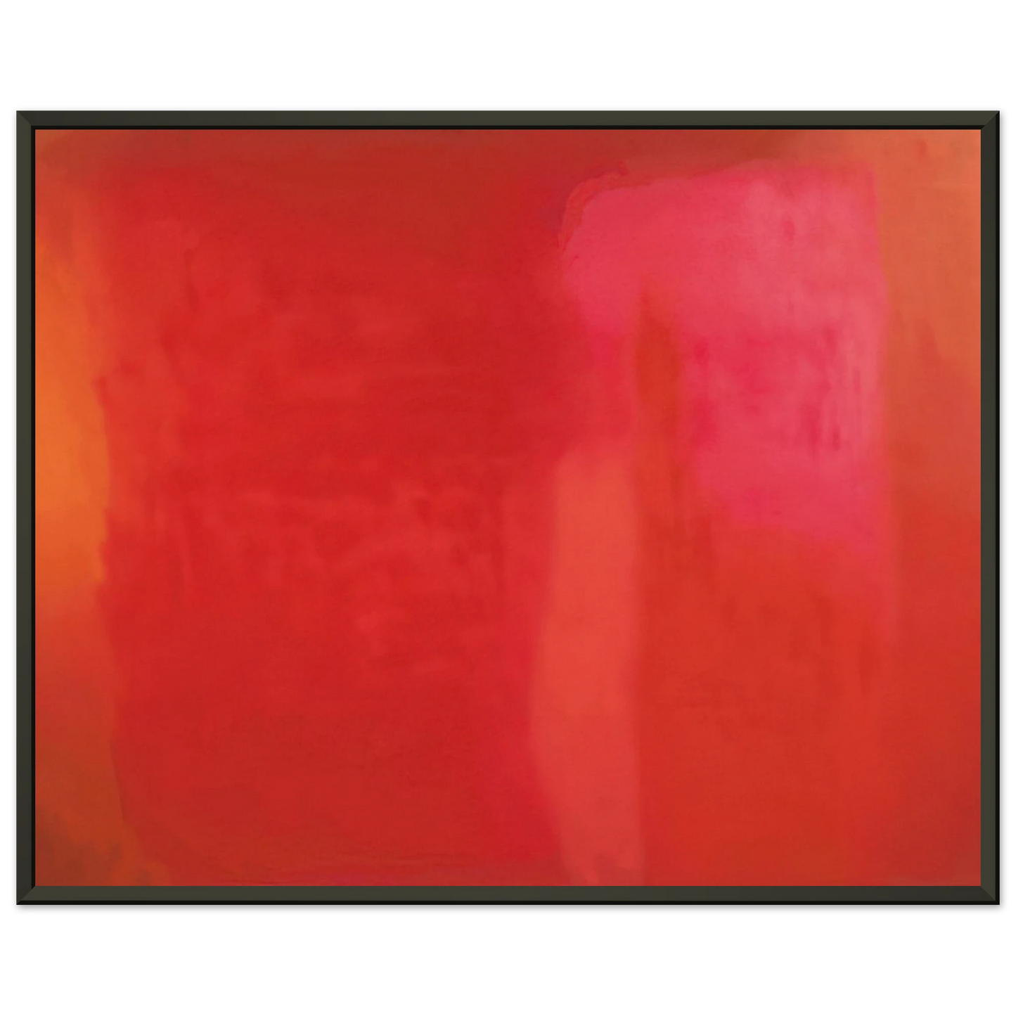 Esteban Vicente RED FIELD 1972 Framed Art Print - Aluminum Frame - 40x50 cm / 16x20 inches