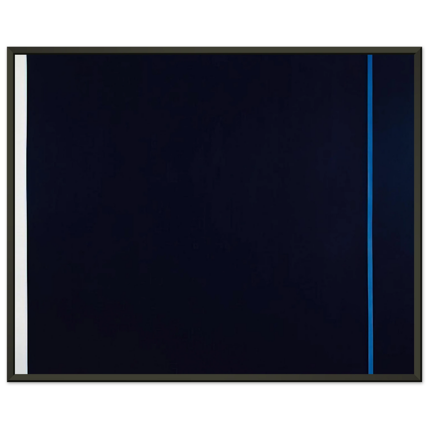 Barnett Newman Midnight Blue Framed Art Print - Aluminum Frame - 40x50 cm / 16x20 inches