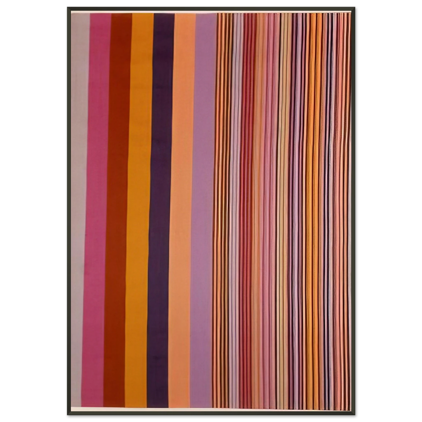 Gene Davis Lincoln Center 1971 Framed Art Print - Aluminum Frame - 21x29.7 cm / 8x12"