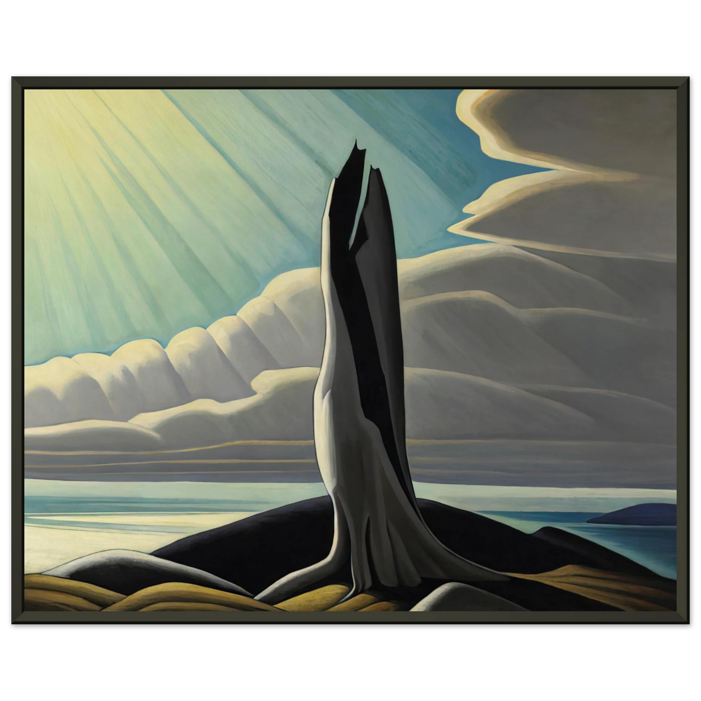 Lawren Harris North Shore Lake Superior 1926 Framed Art Print - Aluminum Frame - 70x100 cm / 28x40 inches