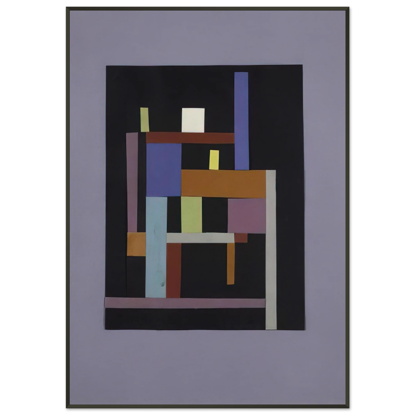 Ad Reinhardt Collage 1938 Framed Art Print - Aluminum Frame - 21x29.7 cm / 8x12"
