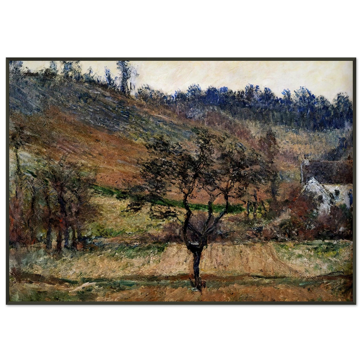 claude monet The Valley Of Falaise Framed Art Print - Aluminum Frame - 21x29.7 cm / 8x12"