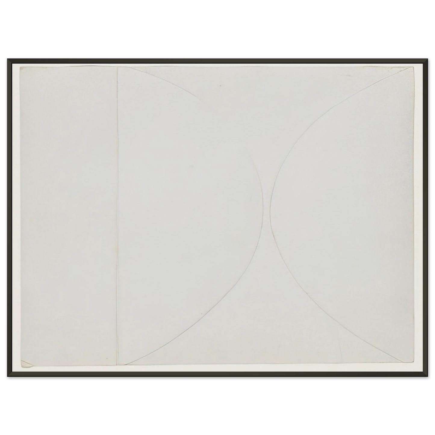 Ellsworth Kelly White on White Framed Art Print - Aluminum Frame - 70x100 cm / 28x40 inches
