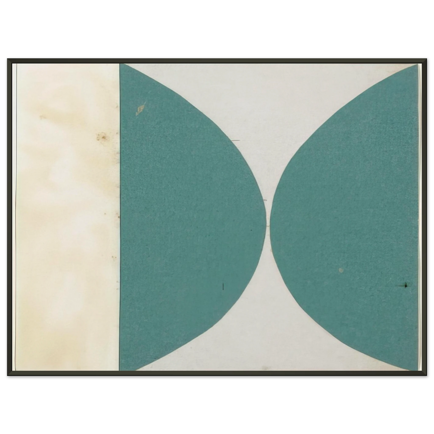 Ellsworth Kelly Green Curves from the series Line Form Color Framed Art Print - Aluminum Frame - 60x80 cm / 24x32 inches