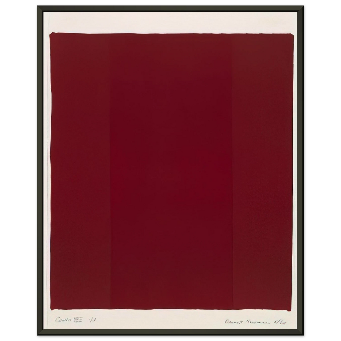 Barnett Newman Canto XVII Framed Art Print - Aluminum Frame - 70x100 cm / 28x40 inches