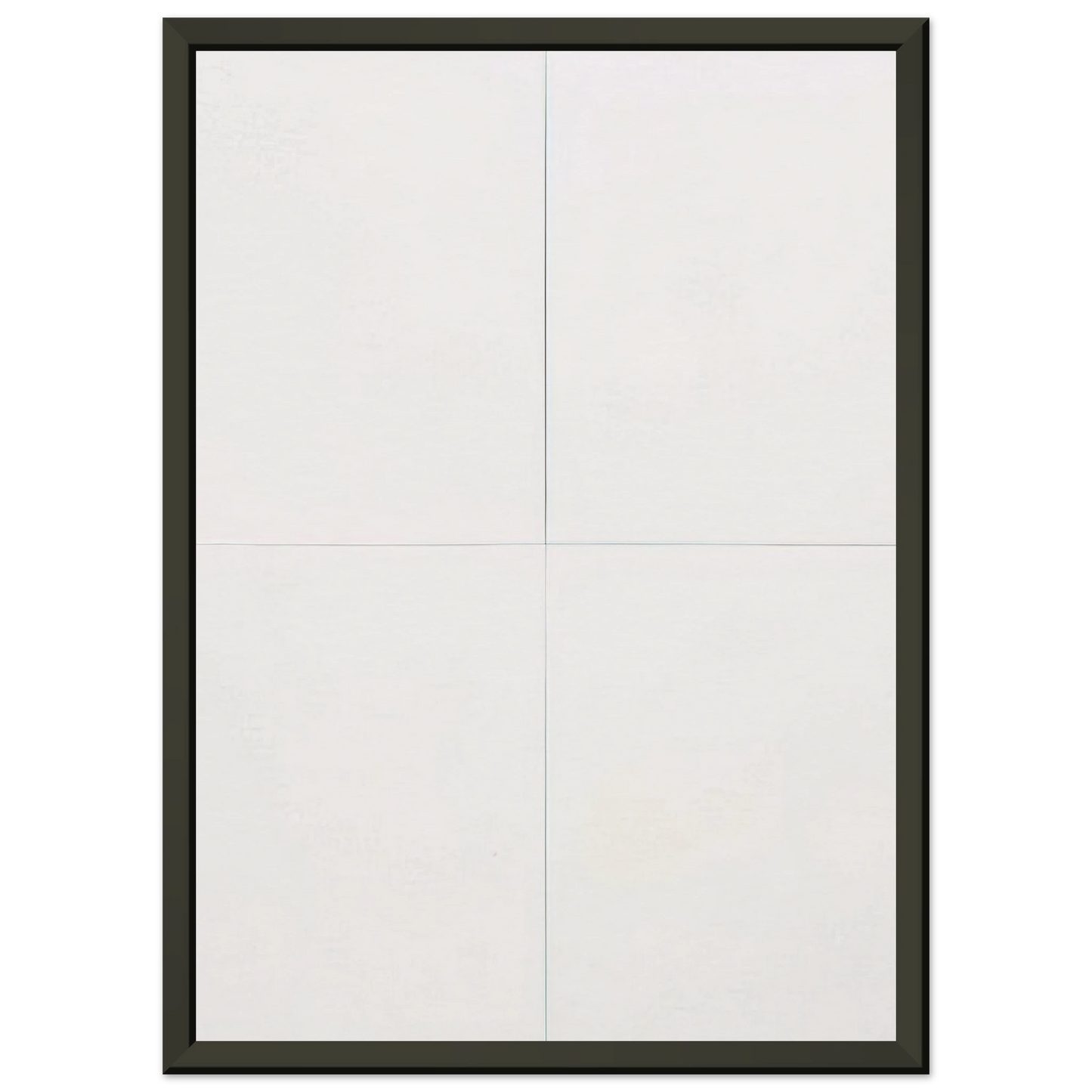 Robert Rauschenberg WHITE PAINTING FOUR PANEL 1951 Framed Art Print - Aluminum Frame - 70x100 cm / 28x40 inches