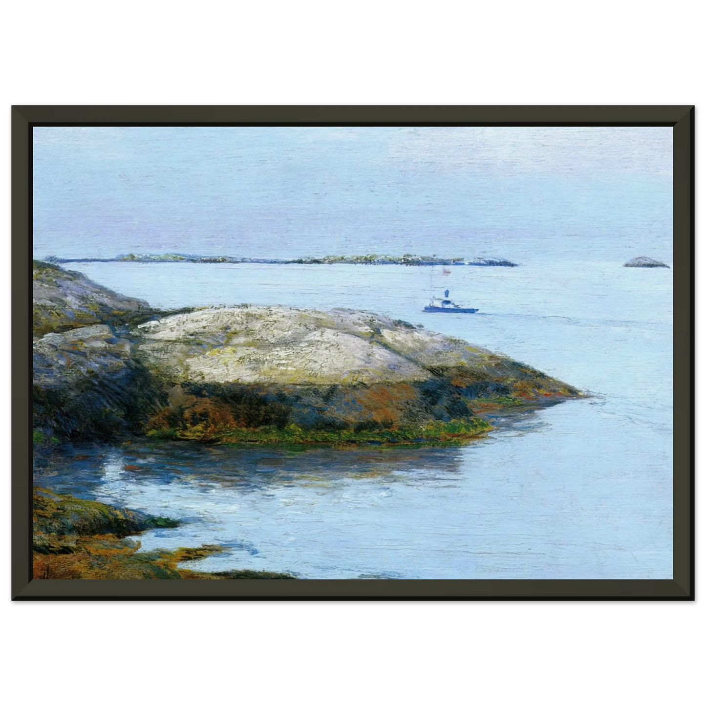Childe Hassam Isles of Shoals Appledore Framed Art Print - Aluminum Frame - 70x100 cm / 28x40 inches