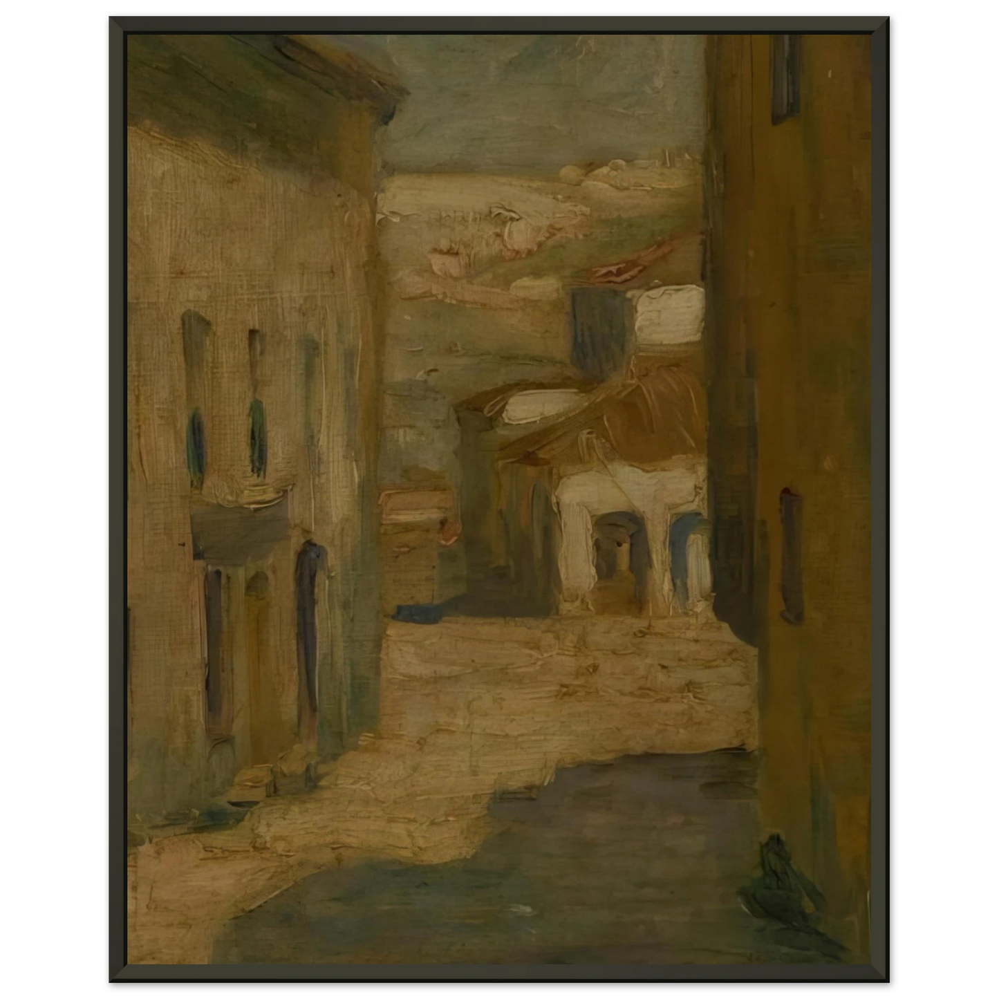 Tarsila do Amaral Street of Segovia Framed Art Print - Aluminum Frame - 70x100 cm / 28x40 inches