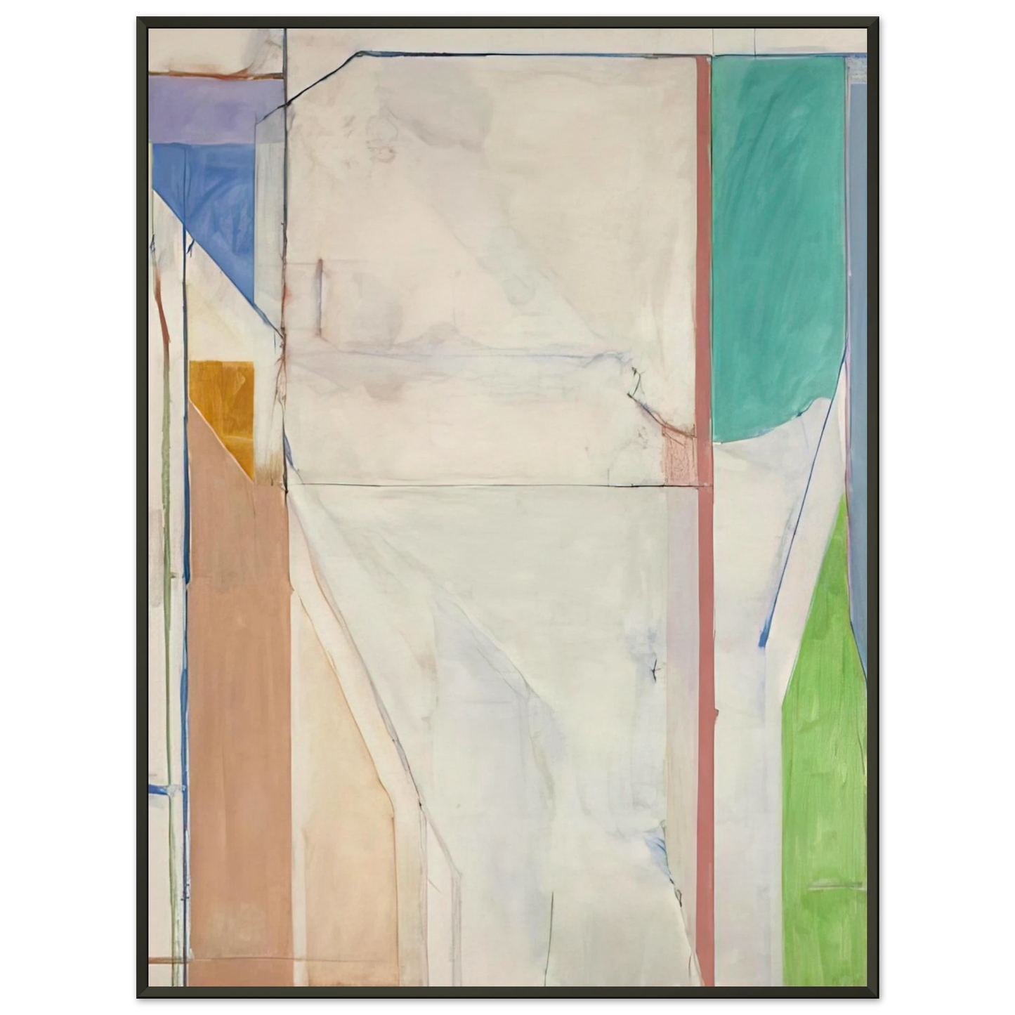 Richard Diebenkorn Ocean Park 43 Framed Art Print - Aluminum Frame - 70x100 cm / 28x40 inches