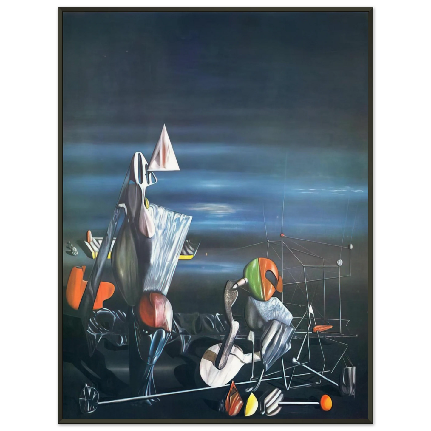 Yves Tanguy Slowly Toward The North Framed Art Print - Aluminum Frame - 70x100 cm / 28x40 inches
