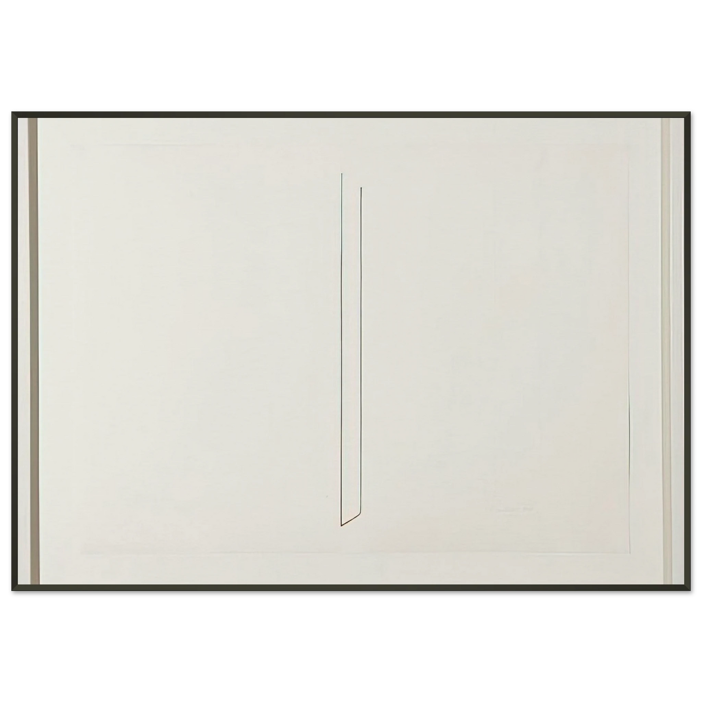 Fred Sandback Untitled 1975 Framed Art Print - Aluminum Frame - 21x29.7 cm / 8x12"