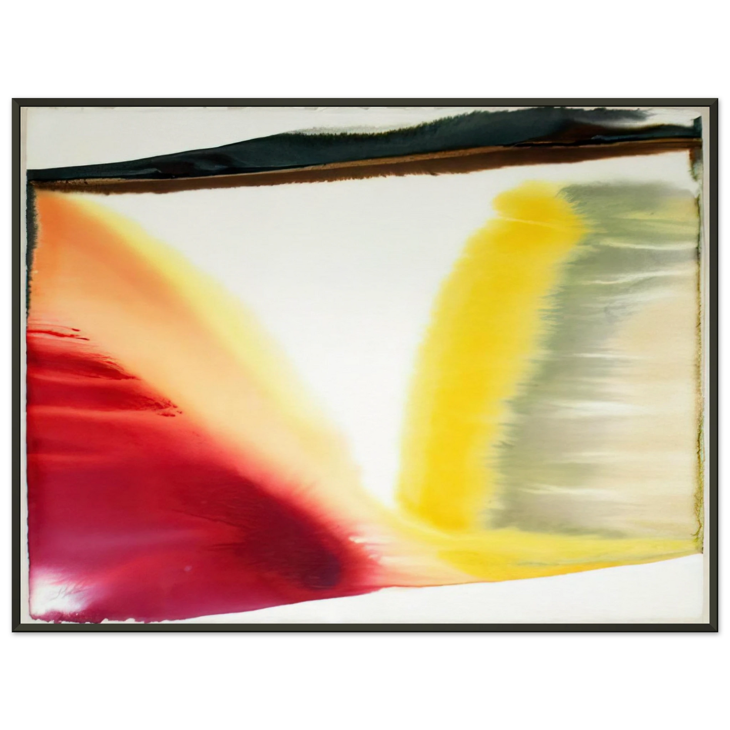 Paul Jenkins Phenomena Pointed East Abstract Expressionism Color Field Painting Framed Art Print - Aluminum Frame - 60x80 cm / 24x32 inches