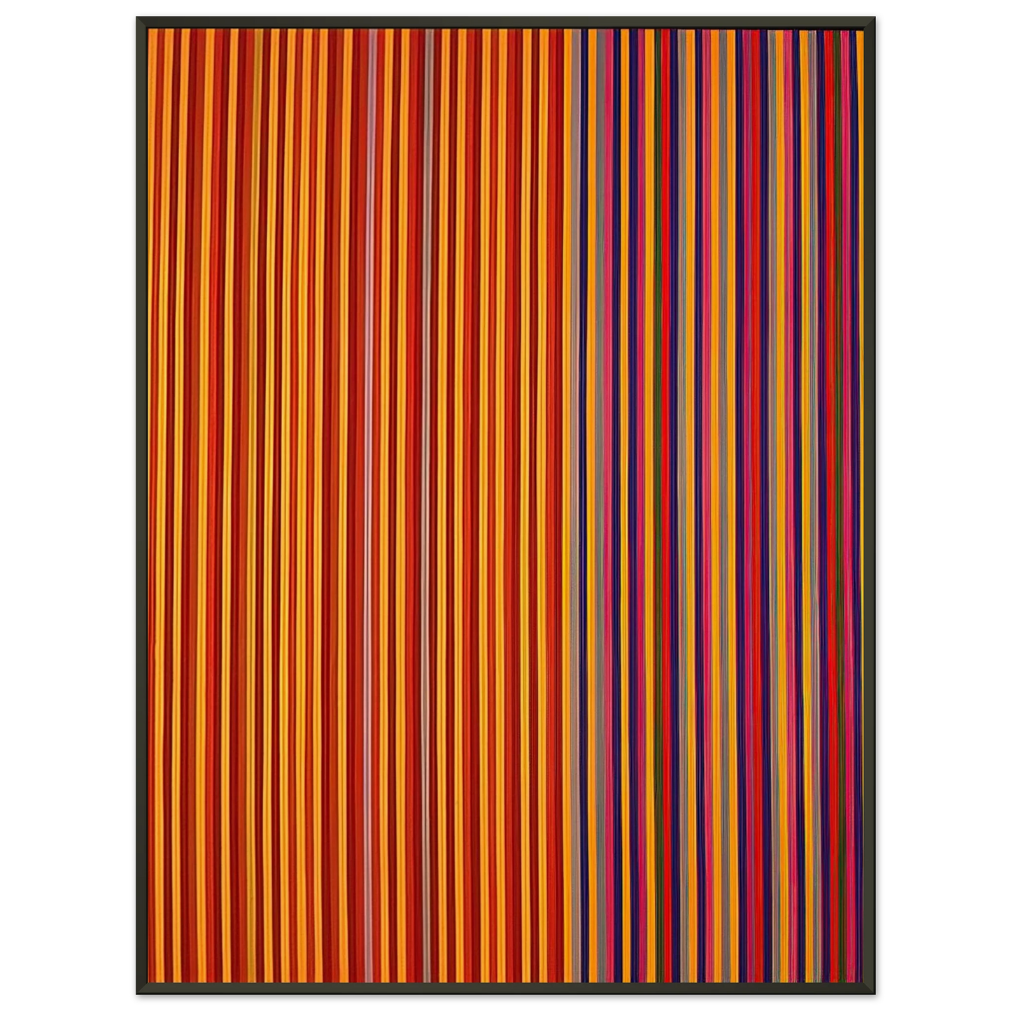 Gene Davis Equinox 1965 Framed Art Print - Aluminum Frame - 70x100 cm / 28x40 inches