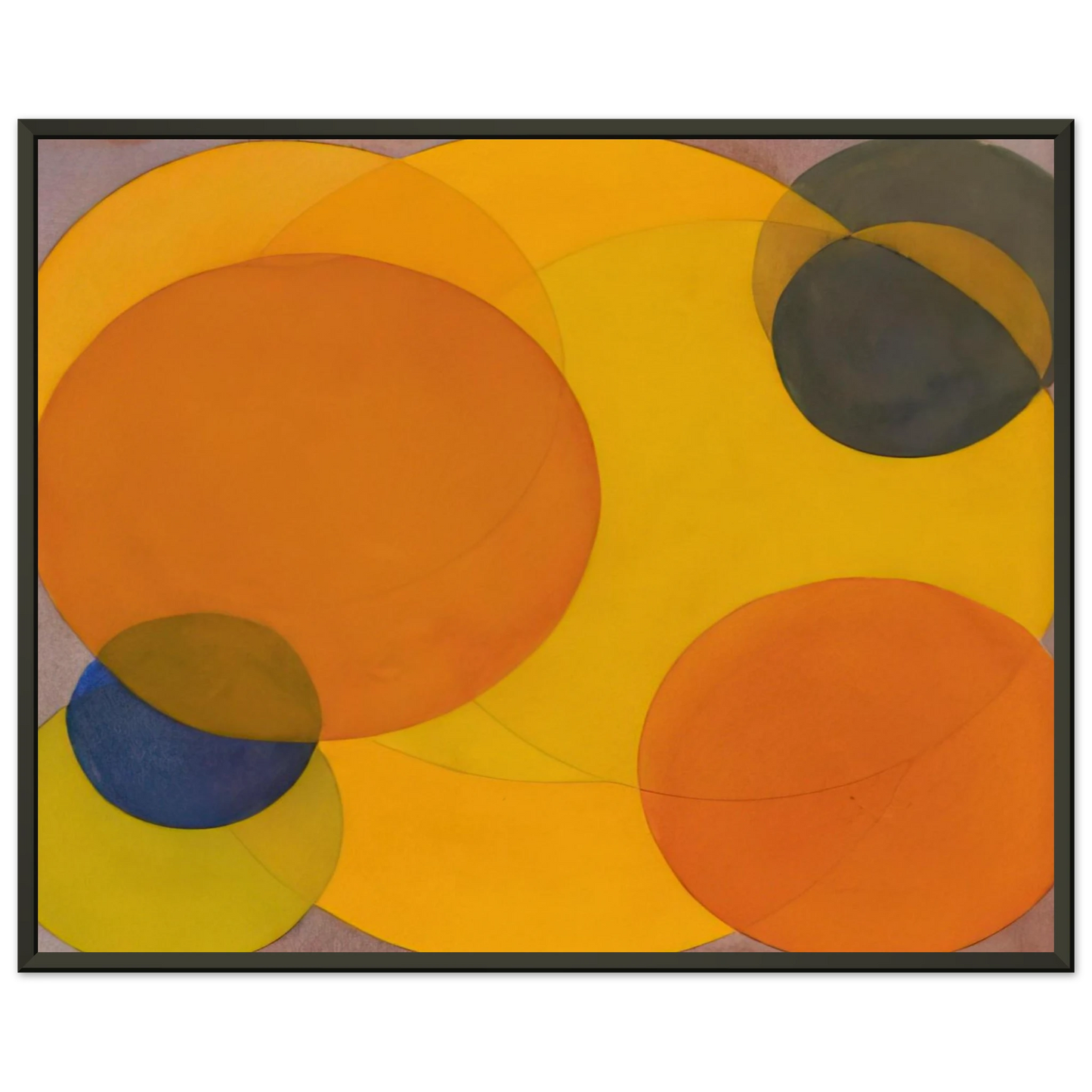 Al Held Morre XXII Framed Art Print - Aluminum Frame - 40x50 cm / 16x20 inches