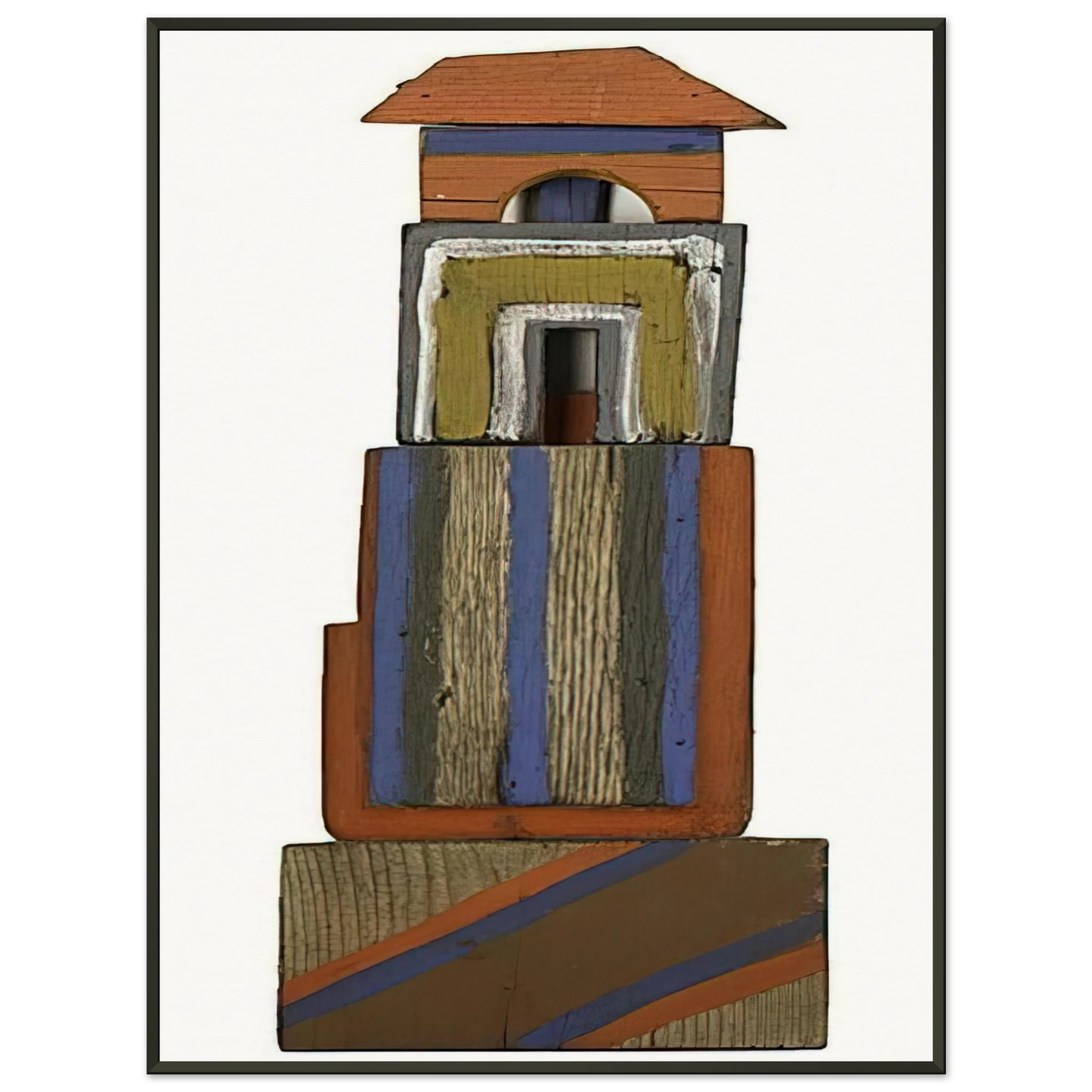 Betty Parsons The Tower 1969 Framed Art Print - Aluminum Frame - 60x80 cm / 24x32 inches