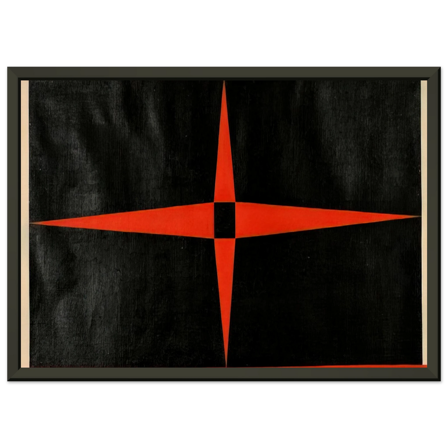 Carmen Herrera Red Star 1949 Framed Art Print - Aluminum Frame - 60x80 cm / 24x32 inches