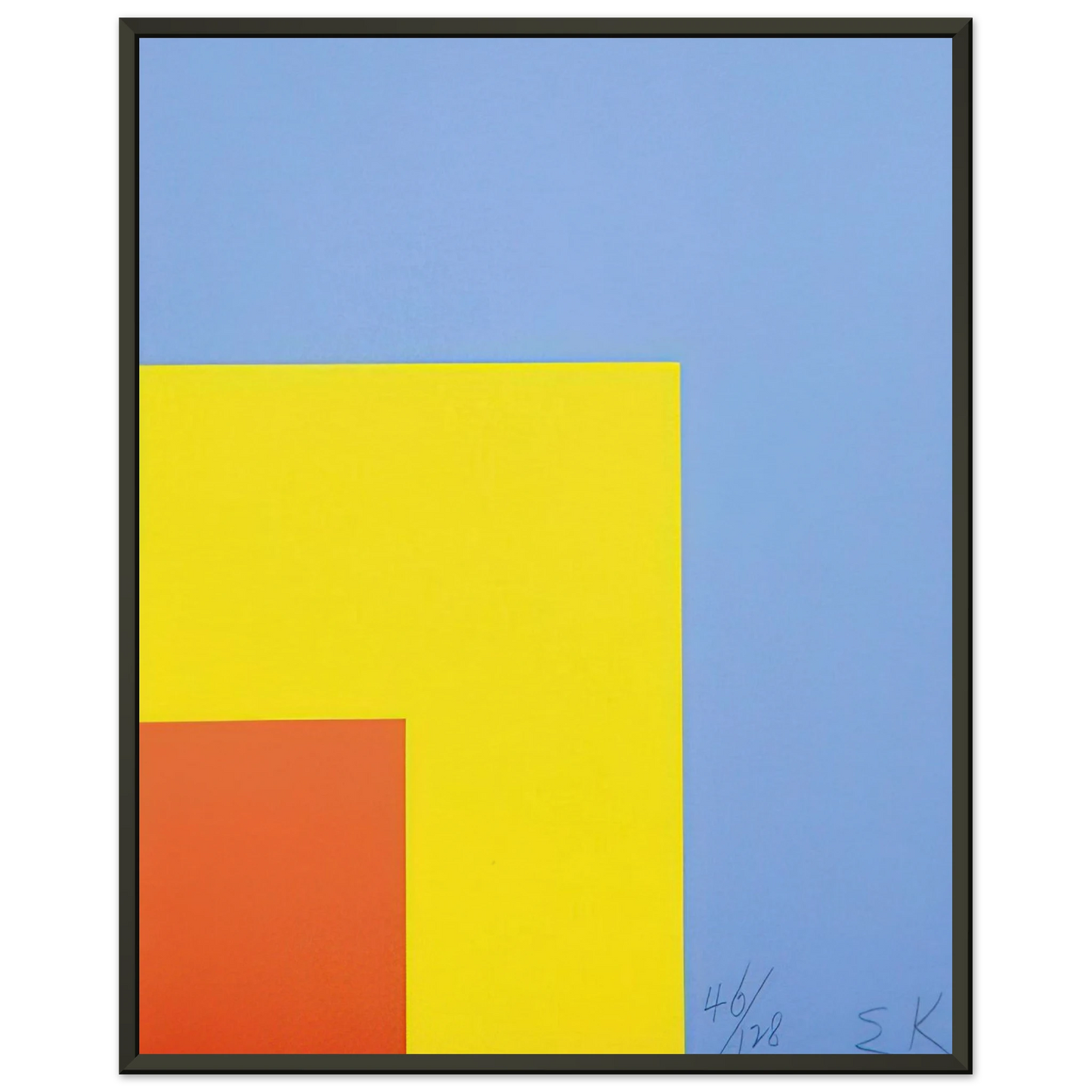Ellsworth Kelly Red Yellow Blue Framed Art Print - Aluminum Frame - 40x50 cm / 16x20 inches