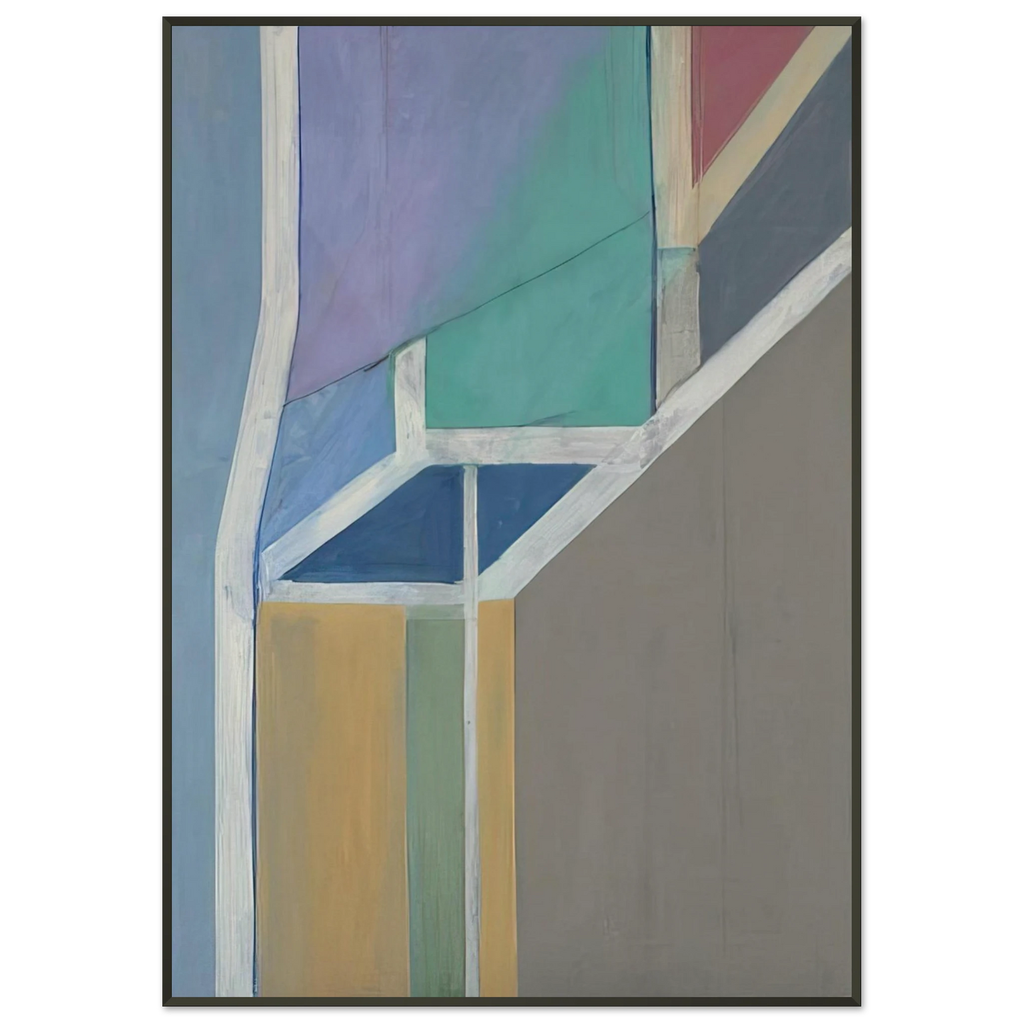 Richard Diebenkorn Ocean Park 19 Framed Art Print - Aluminum Frame - 21x29.7 cm / 8x12"