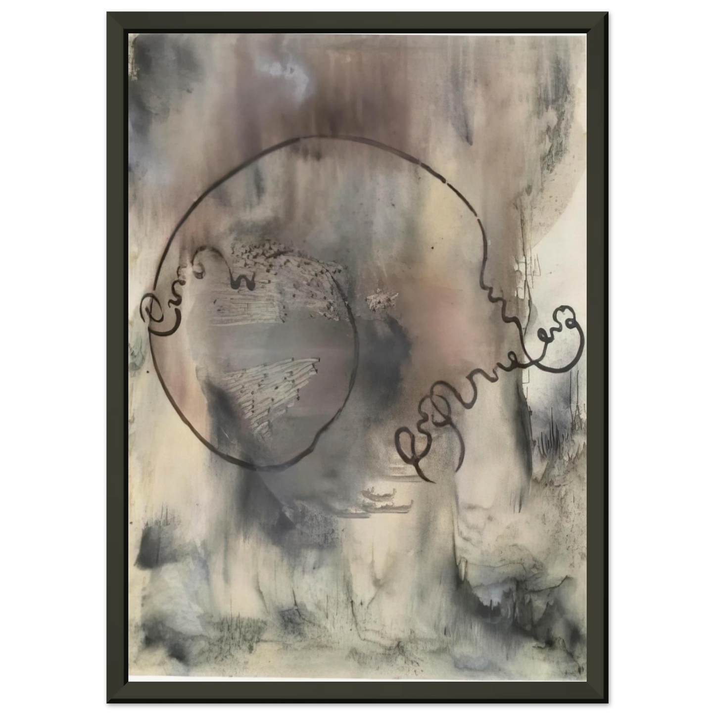 Sigmar Polke AUDATIA 1986 Framed Art Print - Aluminum Frame - 60x80 cm / 24x32 inches