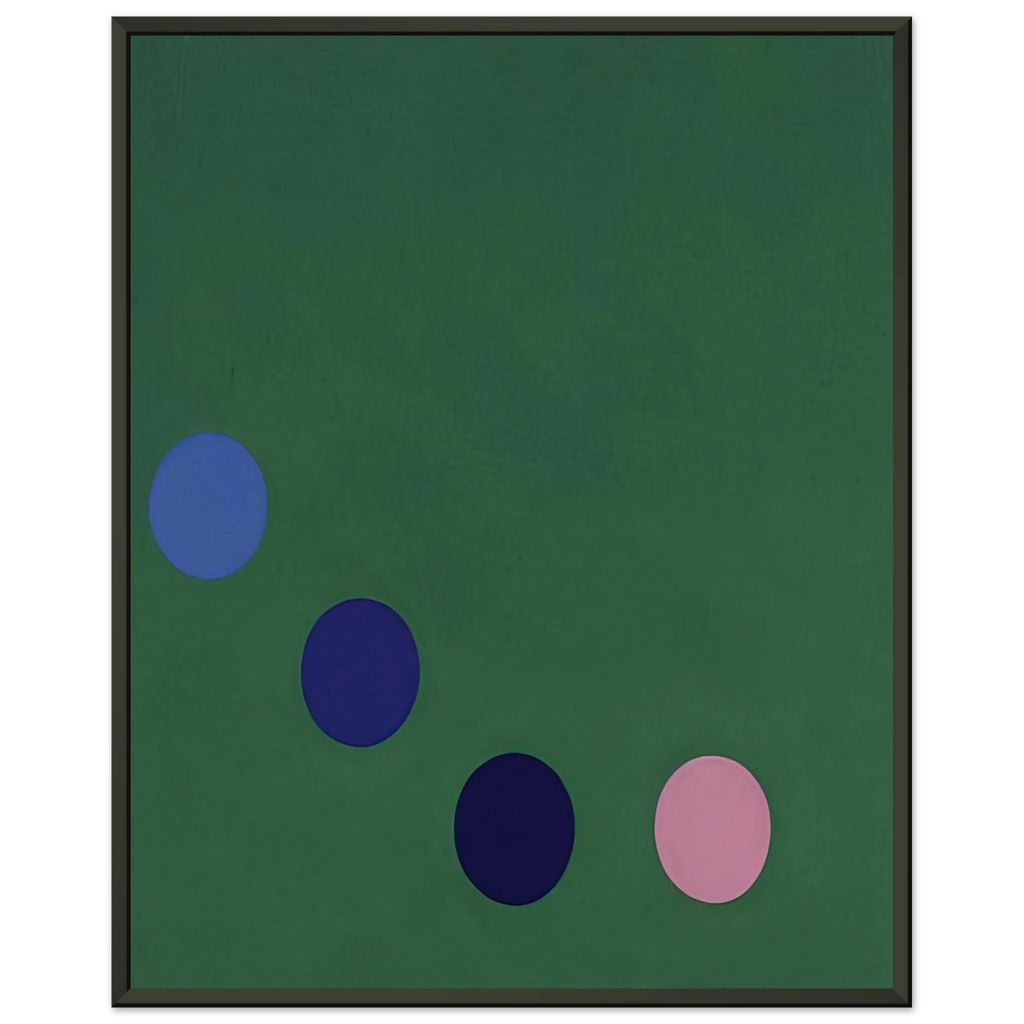 Thomas Downing Green Square Op Art Framed Art Print - Aluminum Frame - 60x80 cm / 24x32 inches