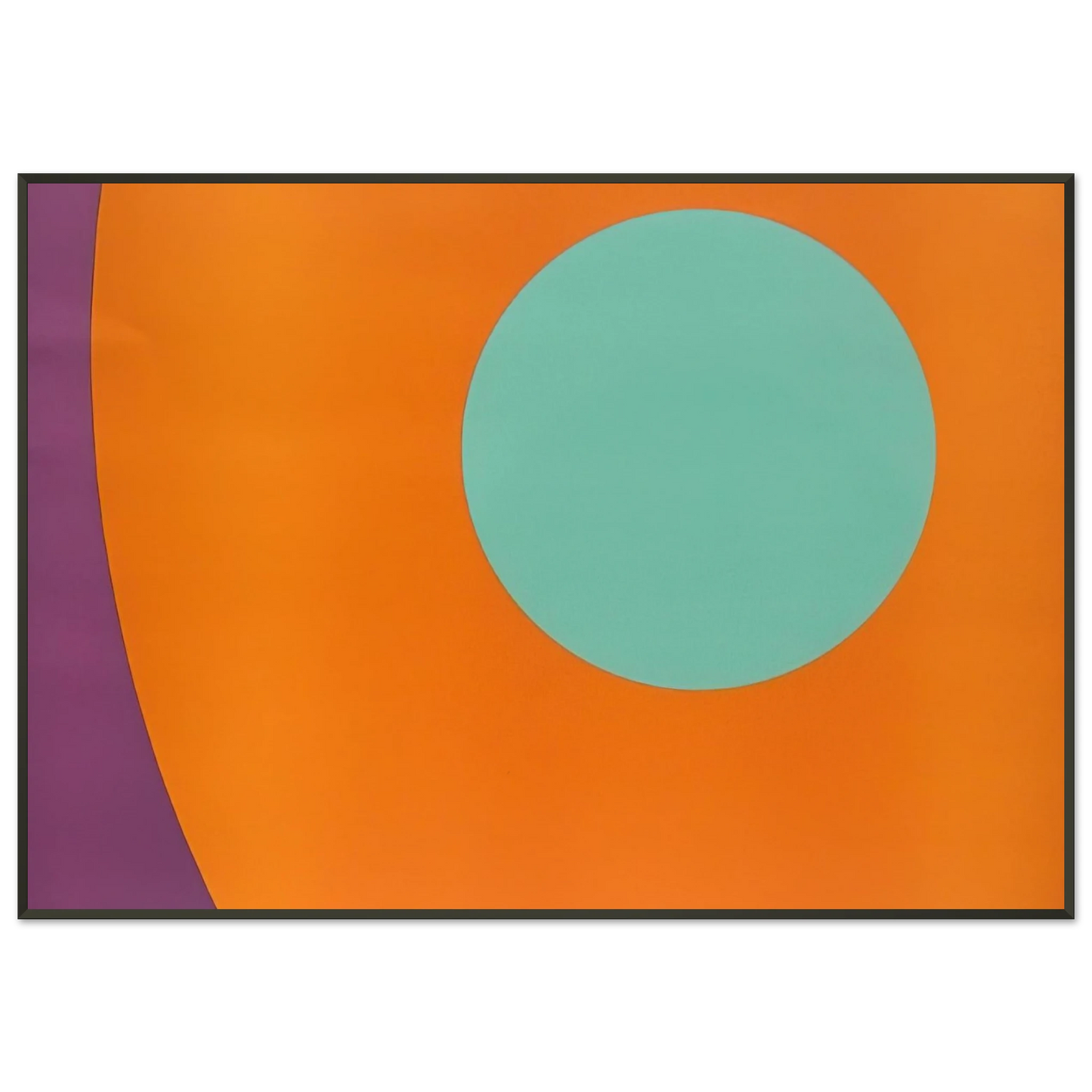 Alexander Liberman Untitled Abstract 1962 Framed Art Print - Aluminum Frame - 21x29.7 cm / 8x12"