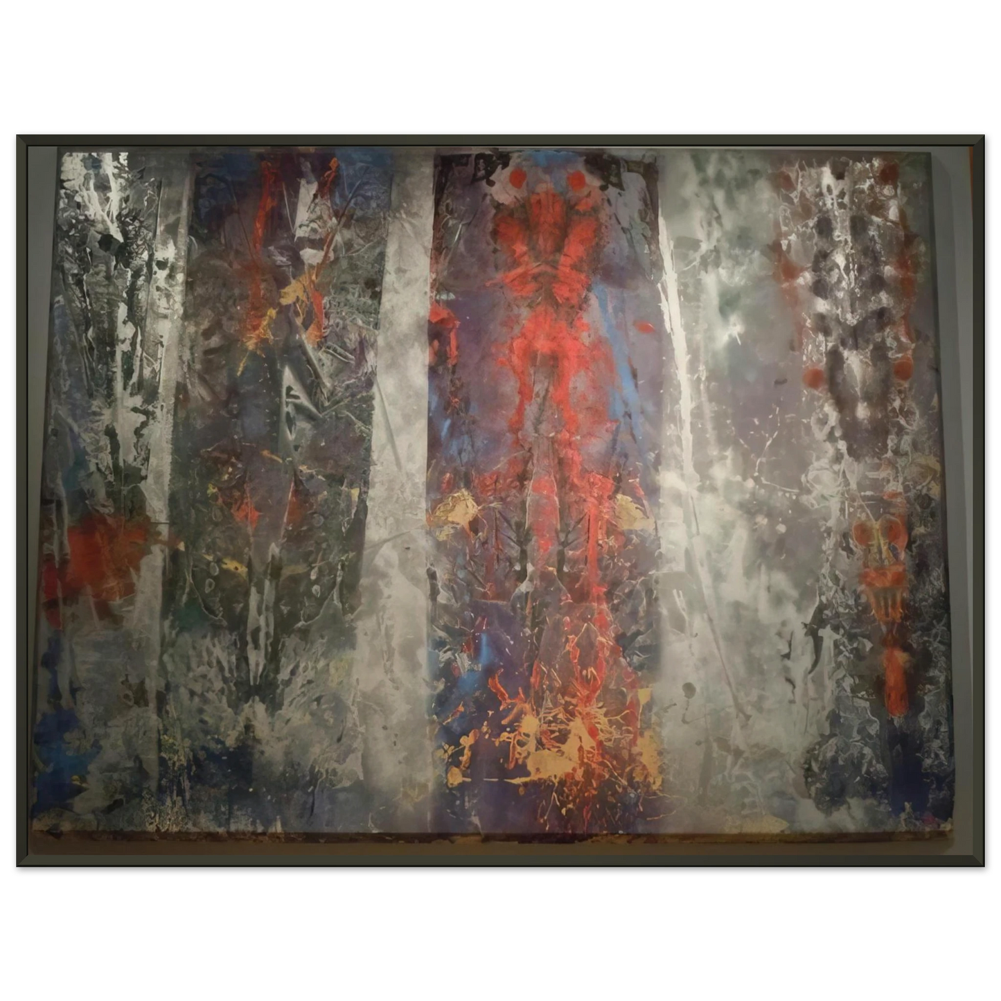 Sam Gilliam Restore Framed Art Print - Aluminum Frame - 60x80 cm / 24x32 inches