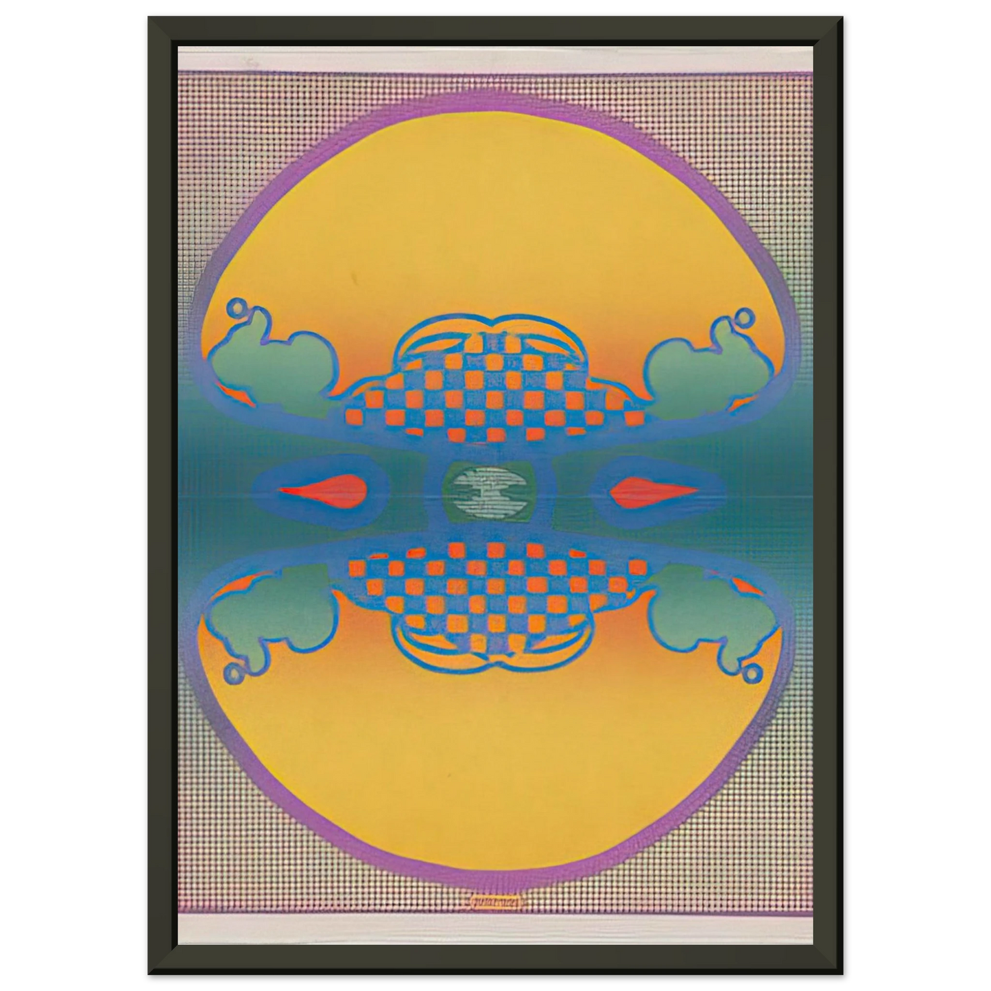 Peter Max 1 2 3 INFINITY THE CONTEMPORARIES 1967 Framed Art Print - Aluminum Frame - 70x100 cm / 28x40 inches