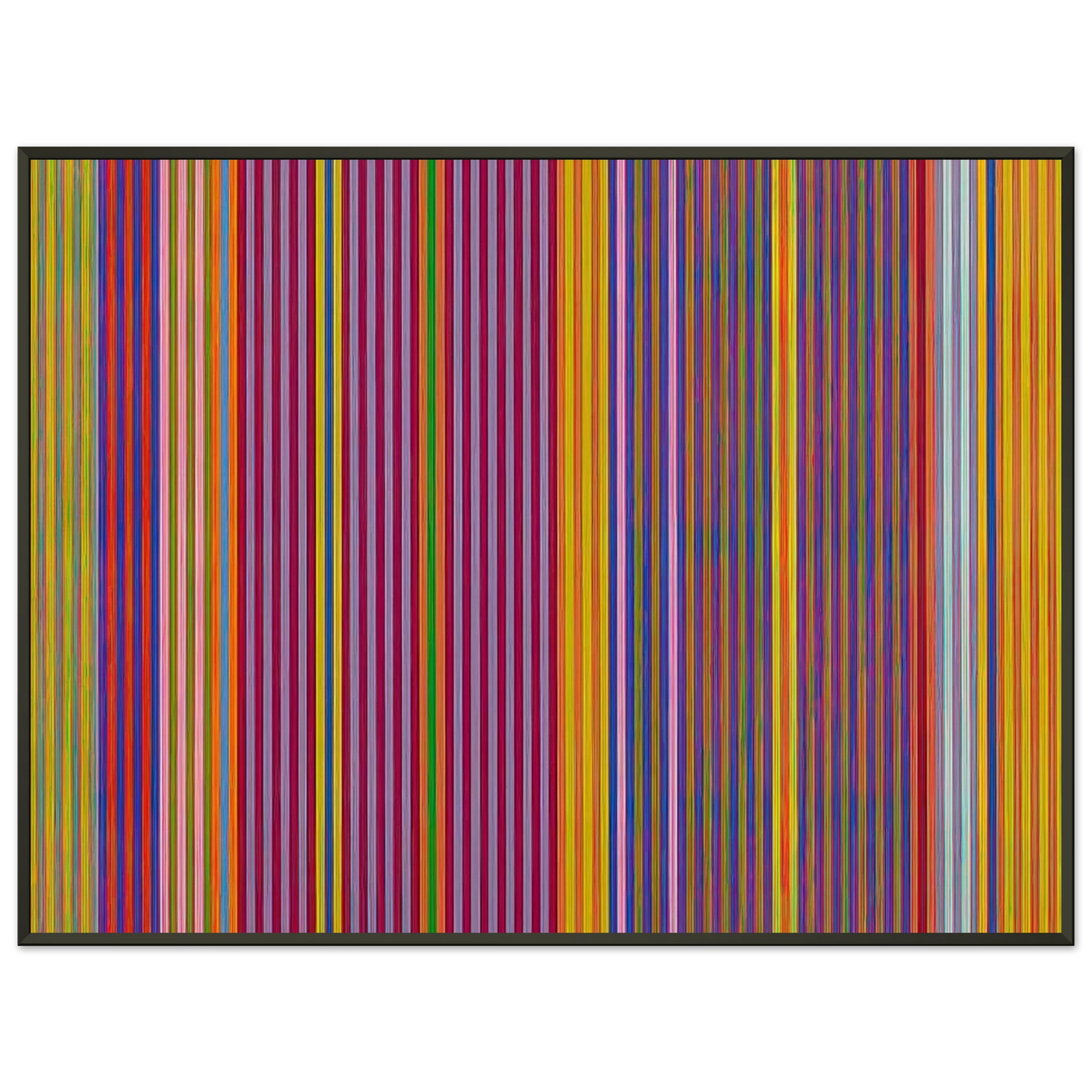 Gene Davis Tarzan Series I 1969 Framed Art Print - Aluminum Frame - 40x50 cm / 16x20 inches