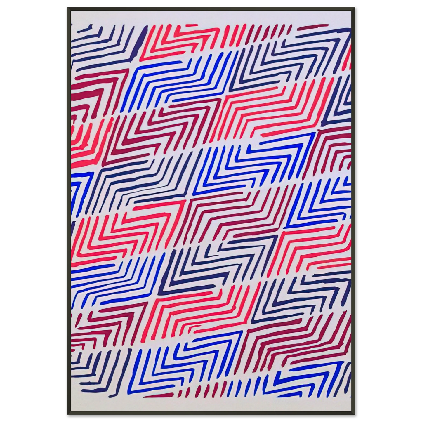 Sonia Delaunay COMPOSITION 30 Framed Art Print - Aluminum Frame - 21x29.7 cm / 8x12"
