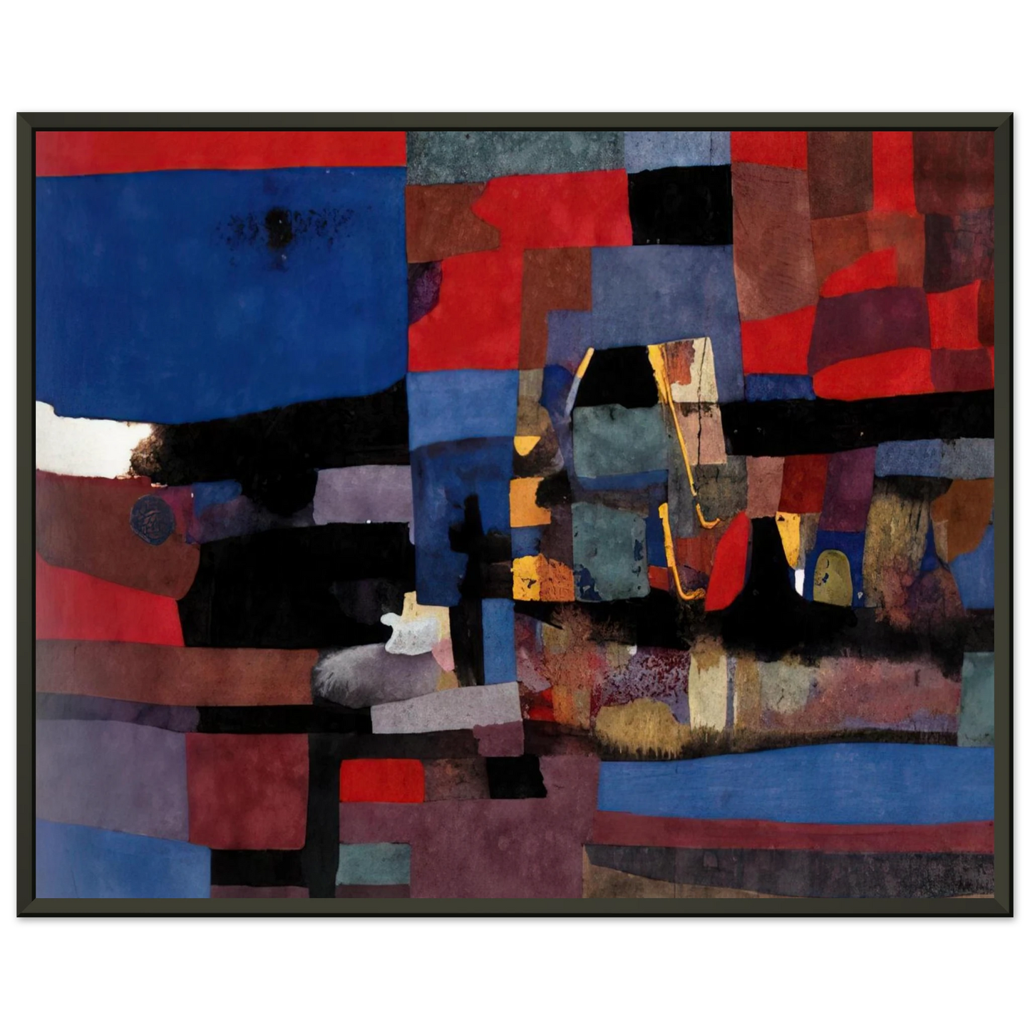 Alberto Burri Untitled 1952 Framed Art Print - Aluminum Frame - 60x80 cm / 24x32 inches