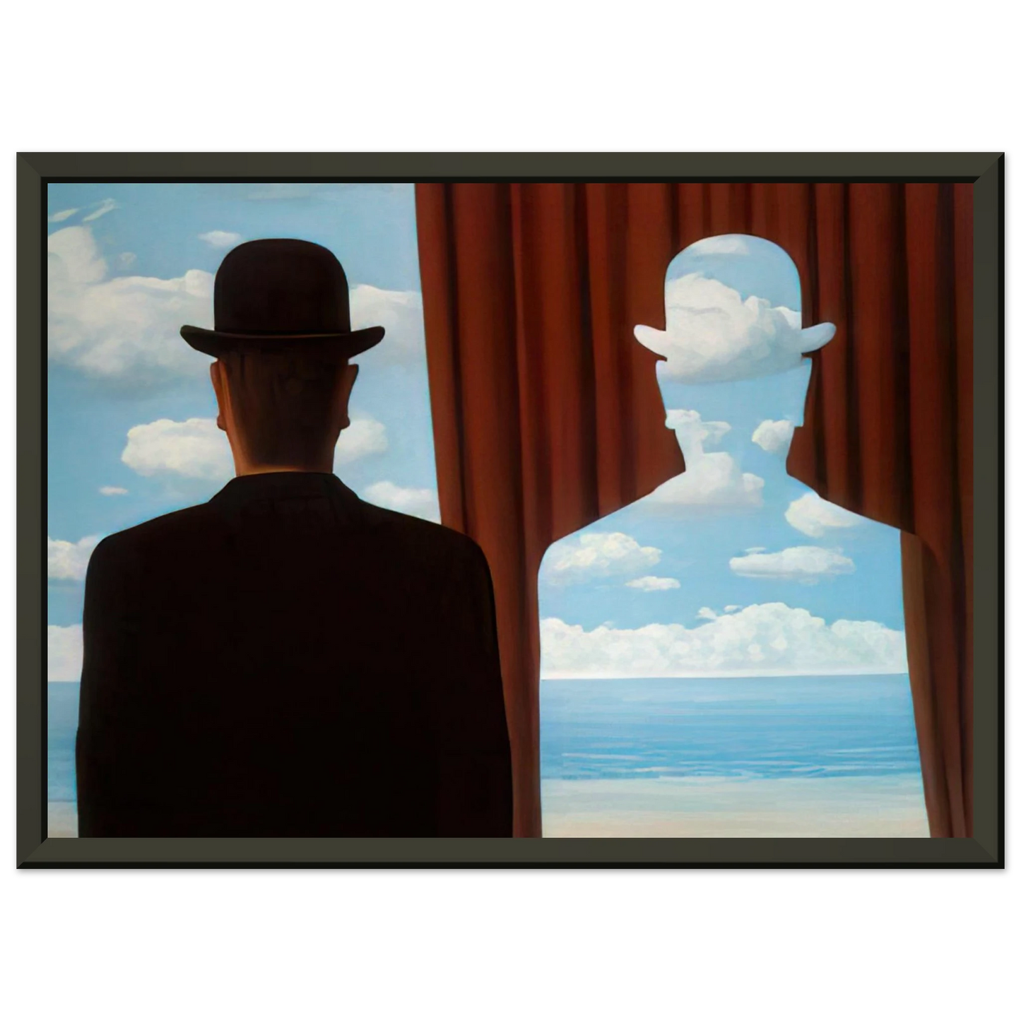 Rene Magritte DECALCOMANIA 1966 Framed Art Print - Aluminum Frame - 70x100 cm / 28x40 inches
