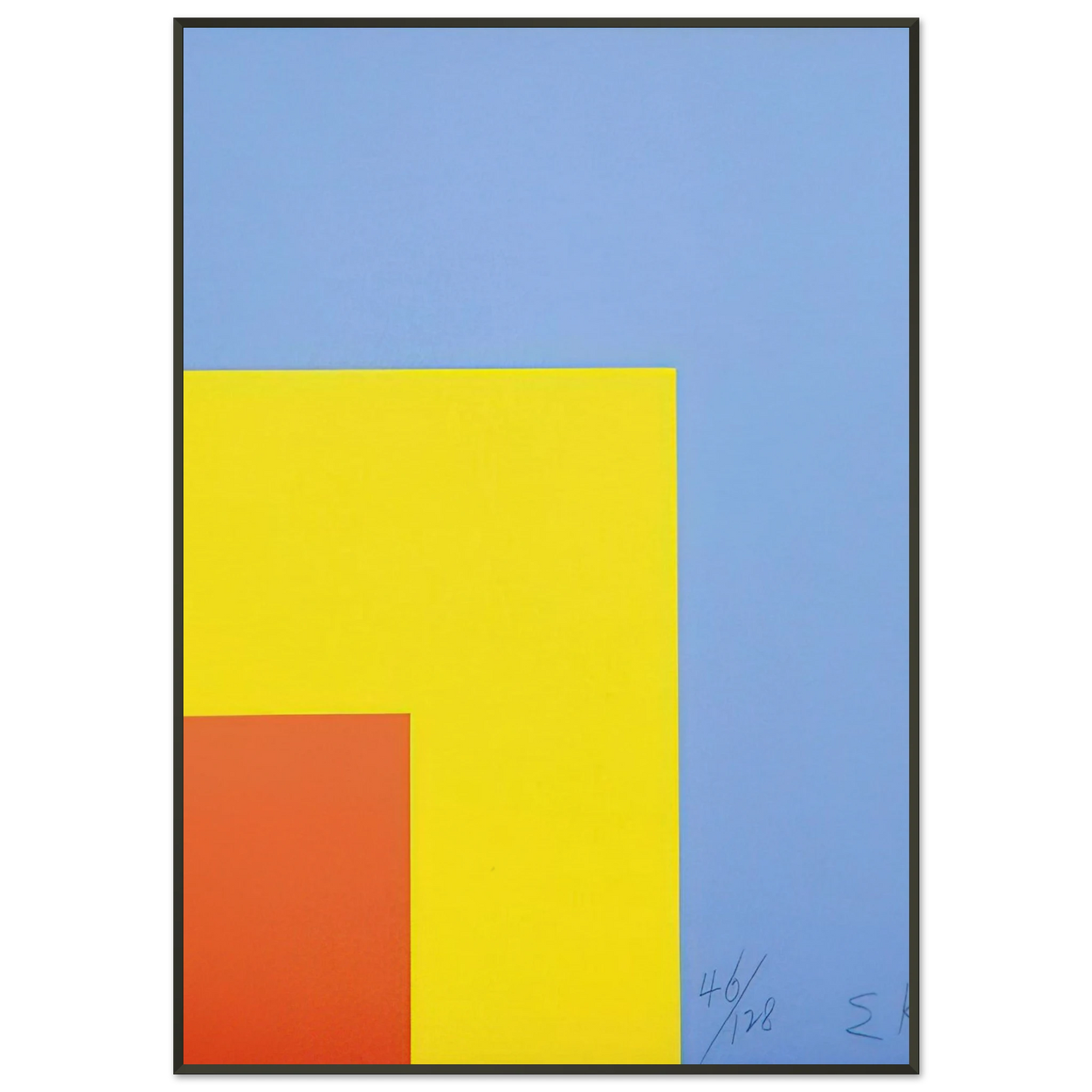 Ellsworth Kelly Red Yellow Blue Framed Art Print - Aluminum Frame - 21x29.7 cm / 8x12"