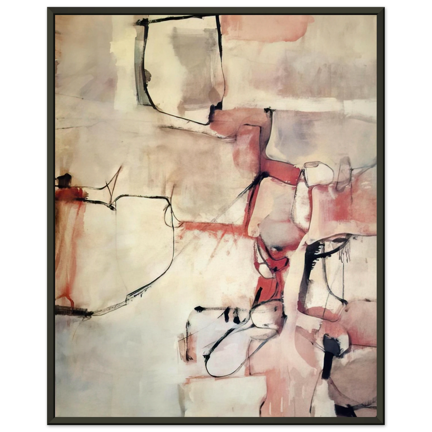 Richard Diebenkorn Albuquerque 3 Framed Art Print - Aluminum Frame - 40x50 cm / 16x20 inches