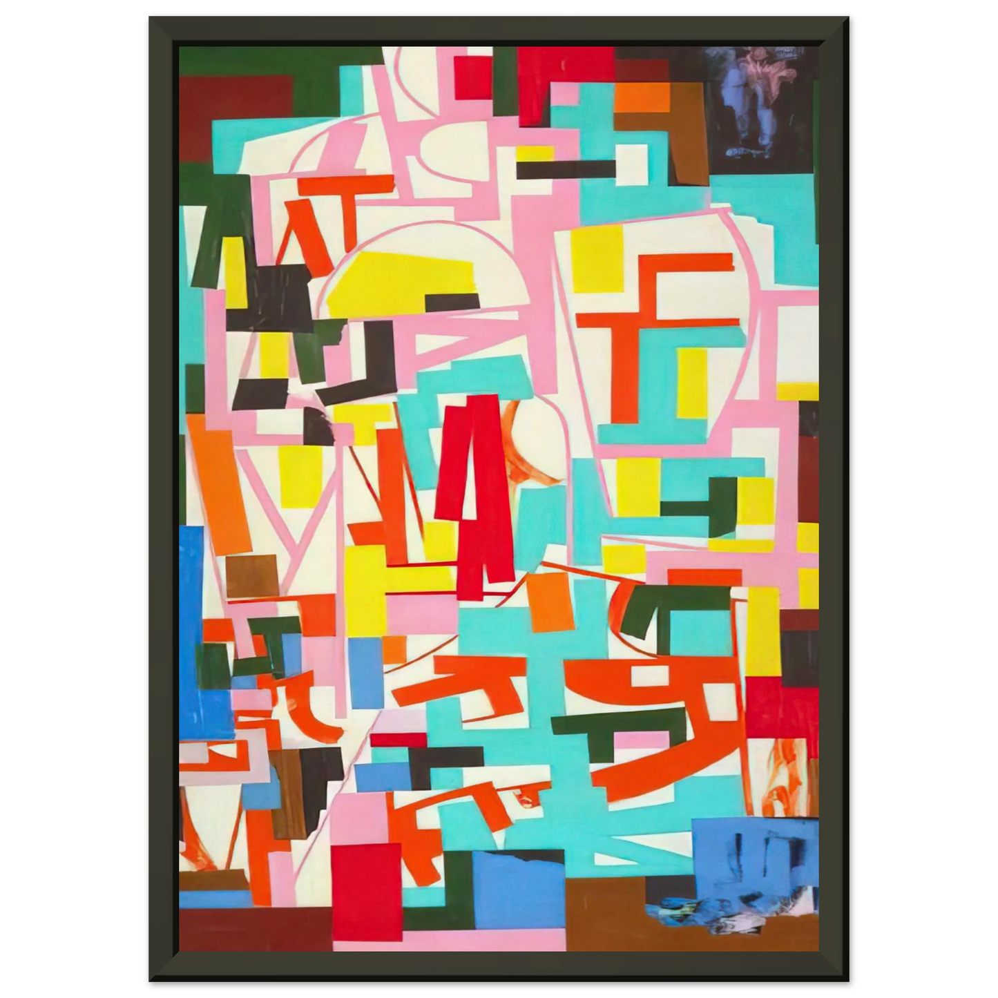 Ad Reinhardt Untitled 1940 Framed Art Print - Aluminum Frame - 60x80 cm / 24x32 inches