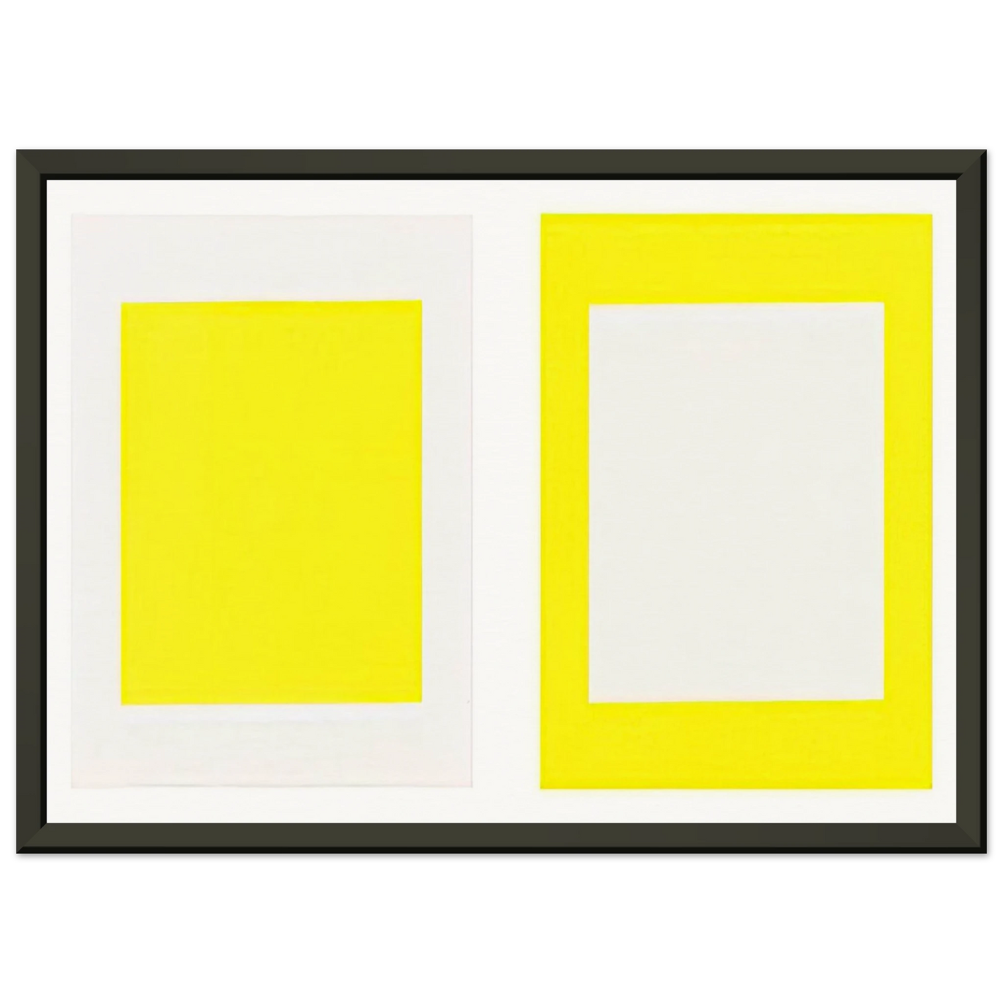 Donald Judd Untitled Cadmium Yellow Light 1990 Framed Art Print - Aluminum Frame - 60x80 cm / 24x32 inches