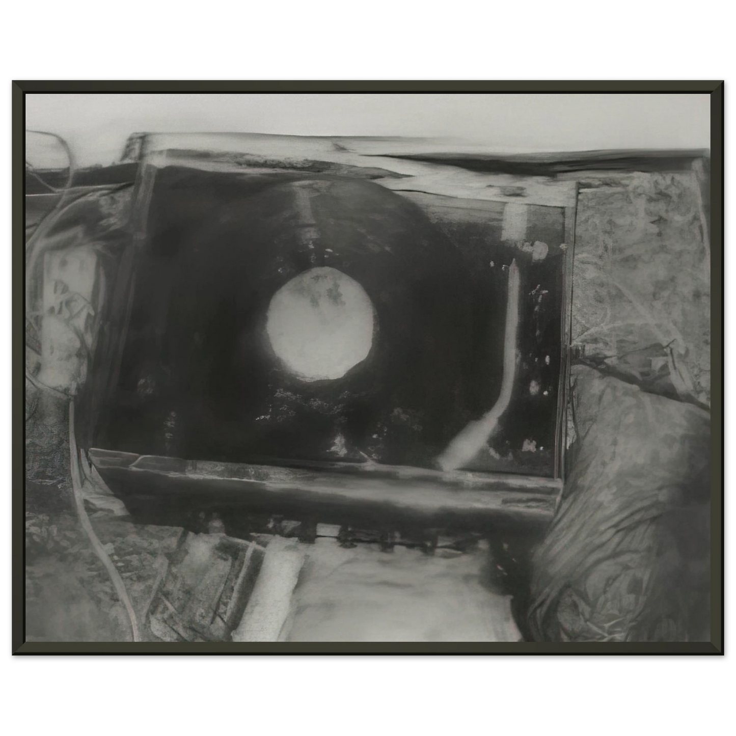 Gerhard Richter RECORD PLAYER 1988 Framed Art Print - Aluminum Frame - 40x50 cm / 16x20 inches