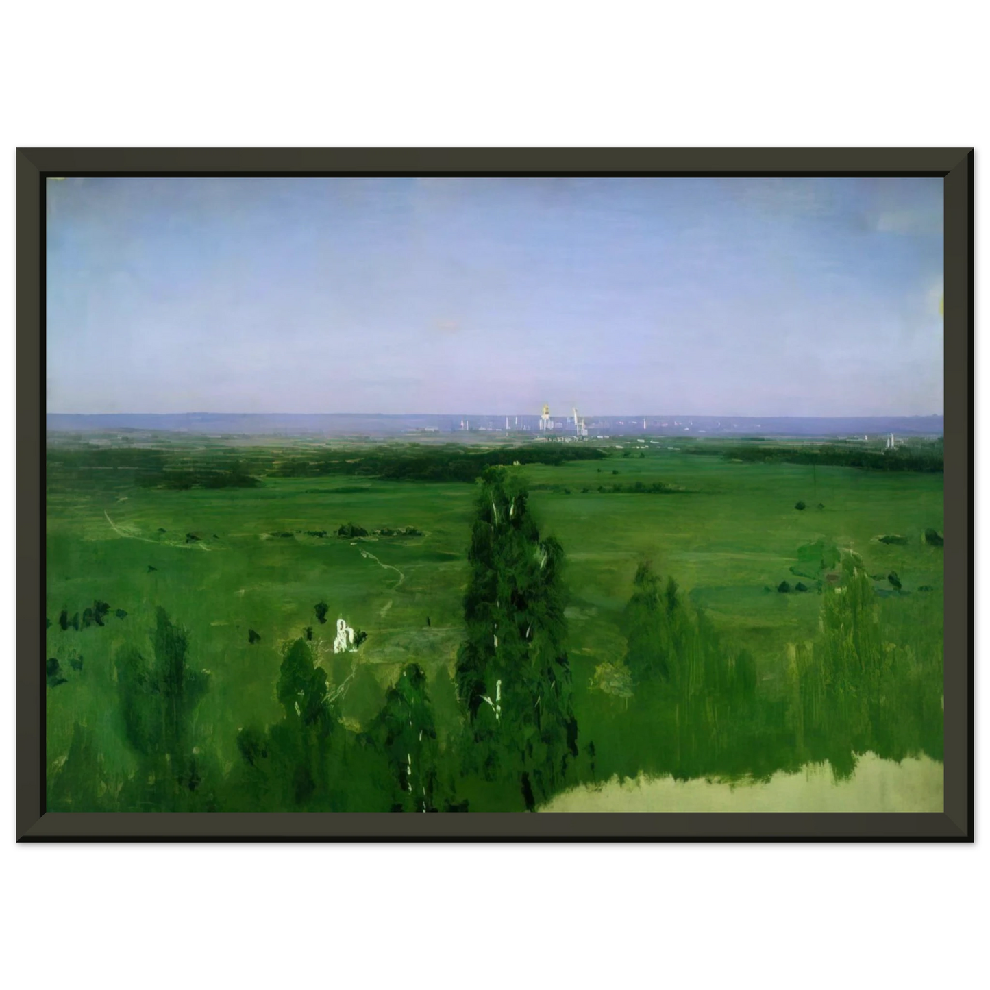 Arkhyp Kuindzhi View on Moscow from Sparrow Hills Framed Art Print - Aluminum Frame - 60x80 cm / 24x32 inches