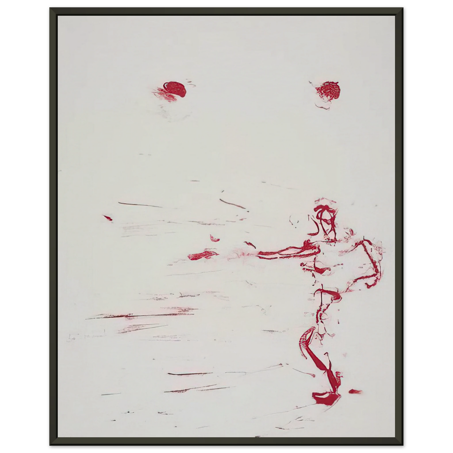 Susan Rothenberg RED DANCE 1986 Framed Art Print - Aluminum Frame - 40x50 cm / 16x20 inches