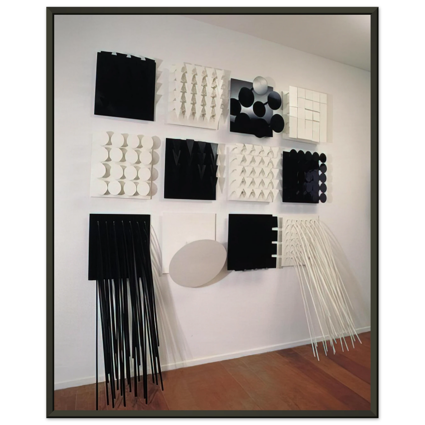Lygia Pape Amazonia Black and white NeoConcretism Framed Art Print - Aluminum Frame - 40x50 cm / 16x20 inches