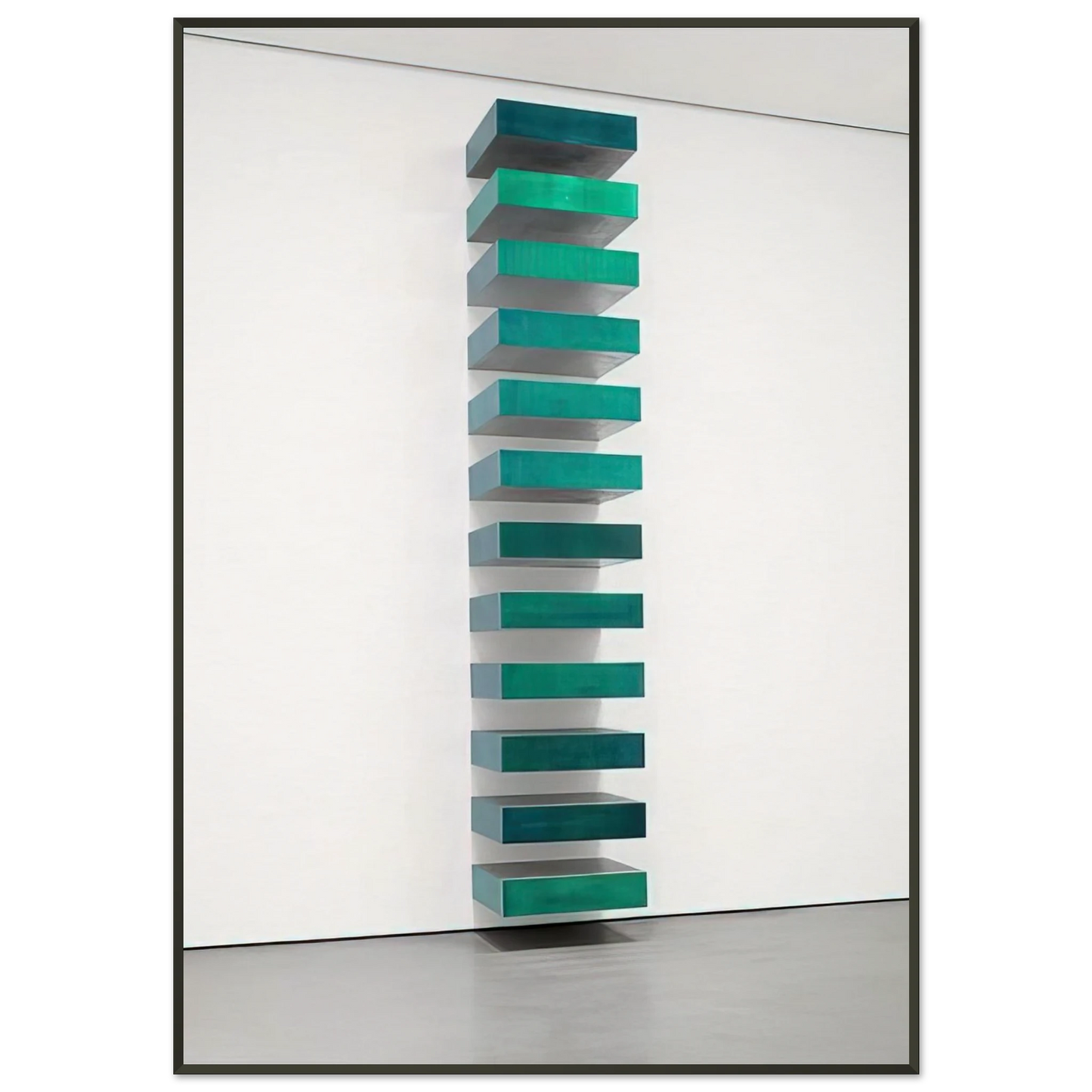 Donald Judd Untitled 1967 Framed Art Print - Aluminum Frame - 21x29.7 cm / 8x12"