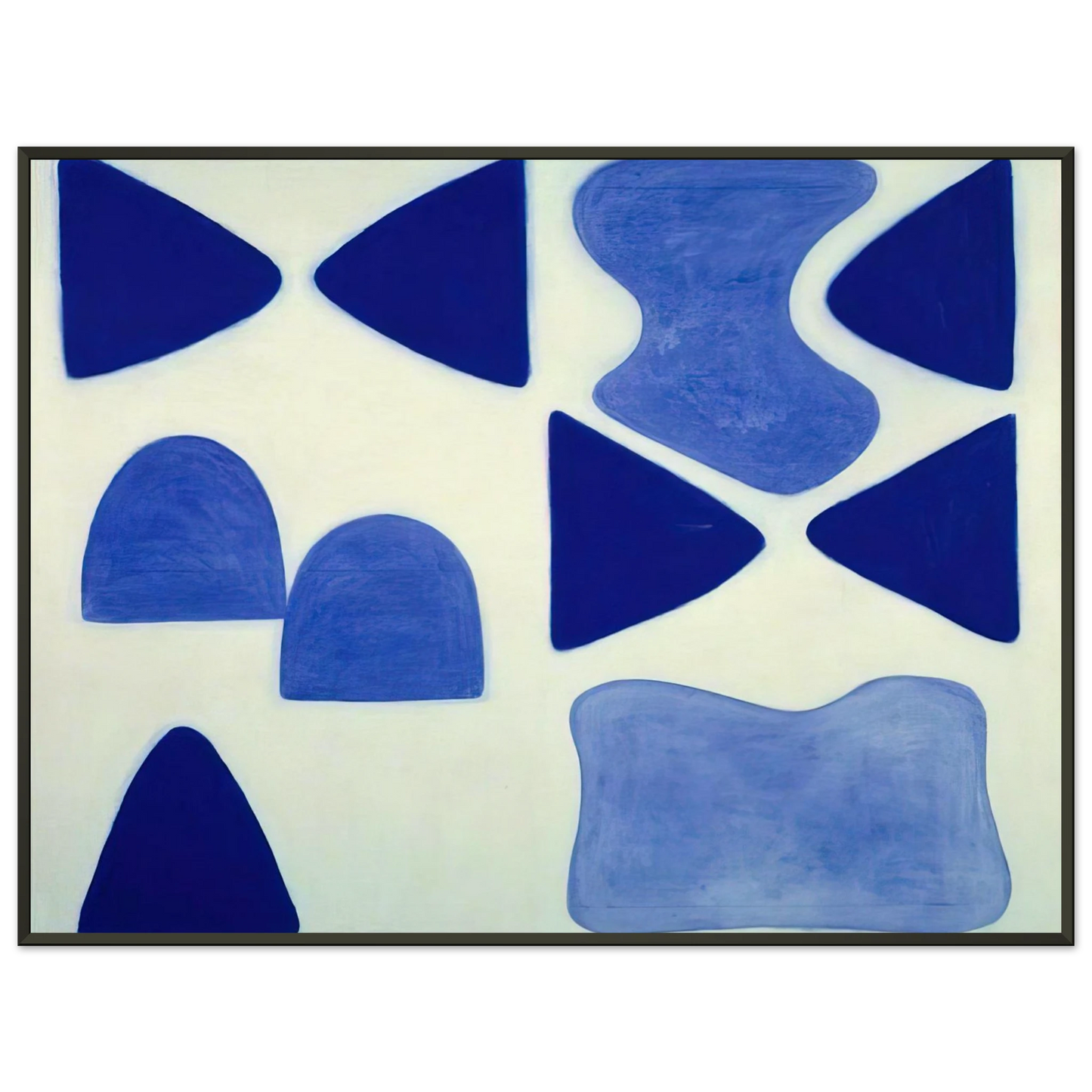 William Scott Berlin Blues 4 1965 Framed Art Print - Aluminum Frame - 70x100 cm / 28x40 inches