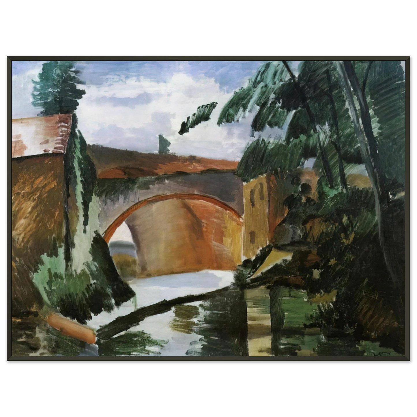 Andre Derain THE RIVER 1912 Framed Art Print - Aluminum Frame - 40x50 cm / 16x20 inches