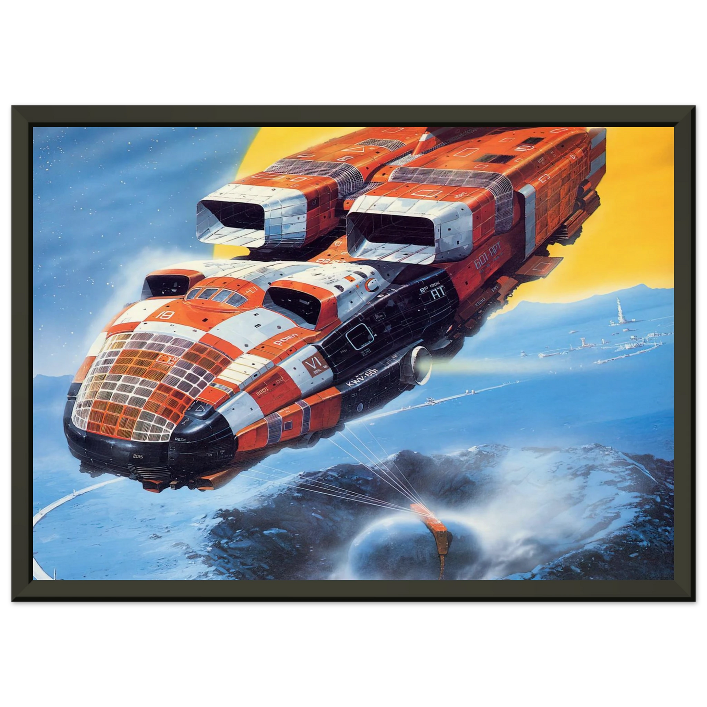 Chris Foss Chris Foss Framed Art Print - Aluminum Frame - 40x50 cm / 16x20 inches