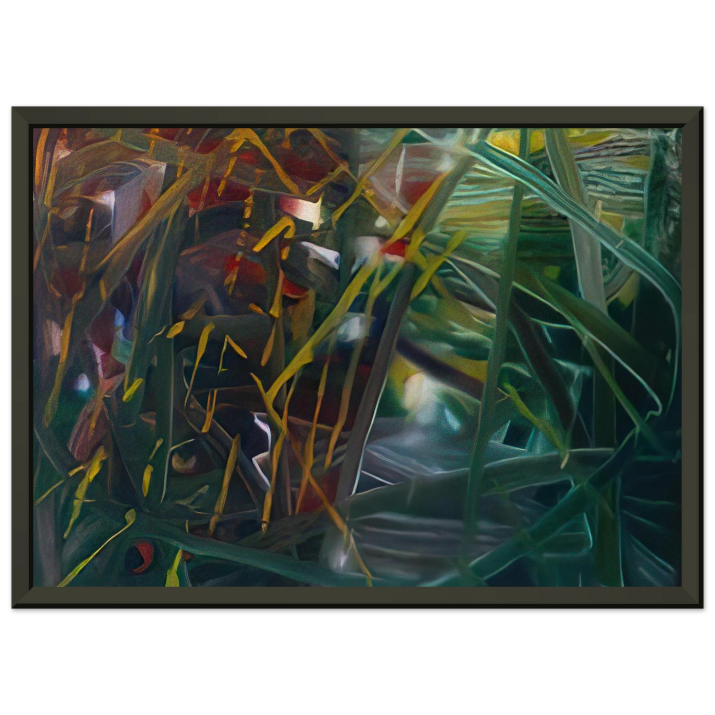 Gerhard Richter ABSTRACT PAINTING NO 439 Framed Art Print - Aluminum Frame - 60x80 cm / 24x32 inches