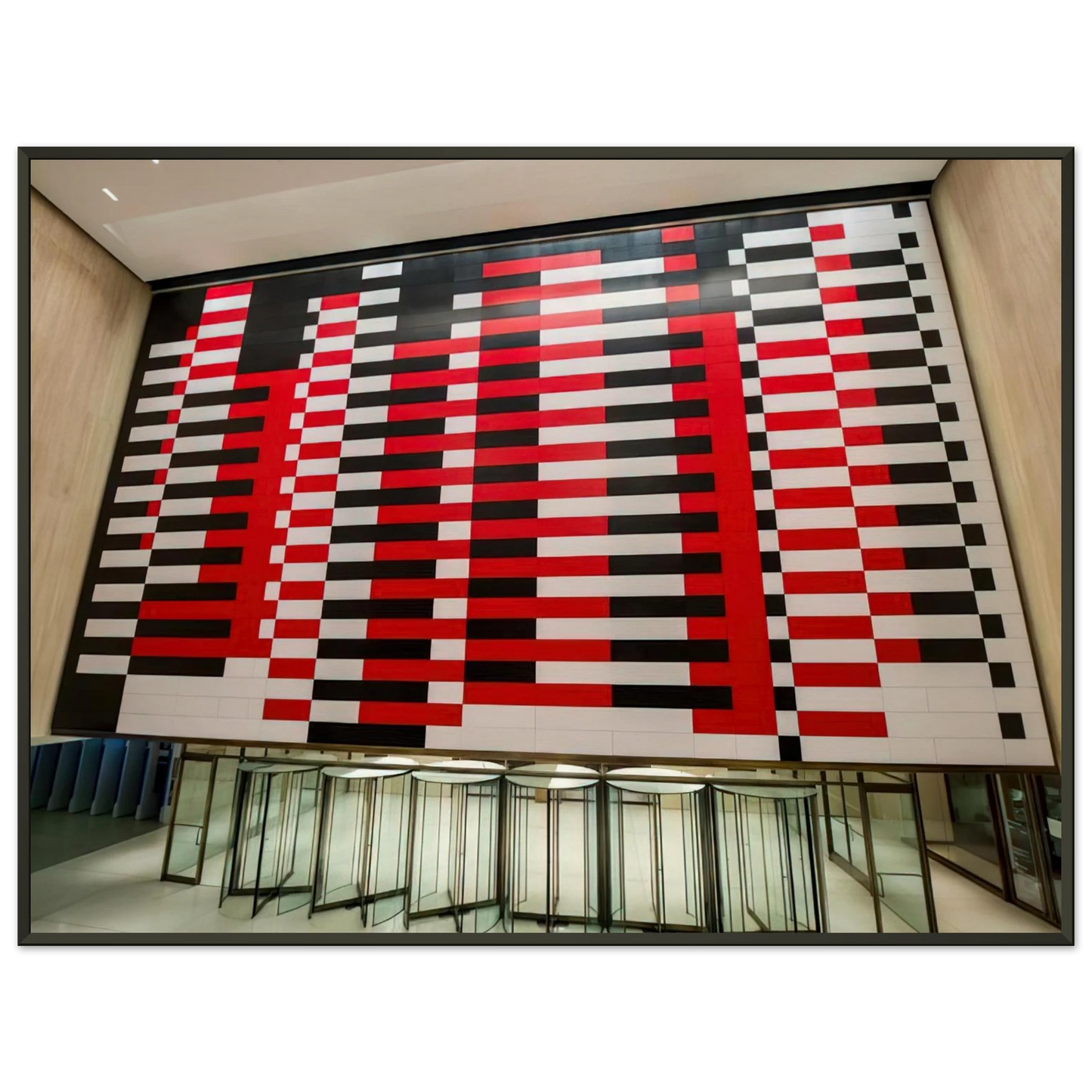 Josef Albers MANHATTAN 1963 Framed Art Print - Aluminum Frame - 70x100 cm / 28x40 inches