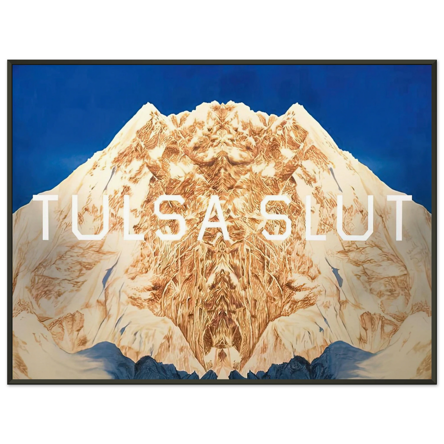 Edward Ruscha TULSA SLUT 2016 Framed Art Print - Aluminum Frame - 70x100 cm / 28x40 inches