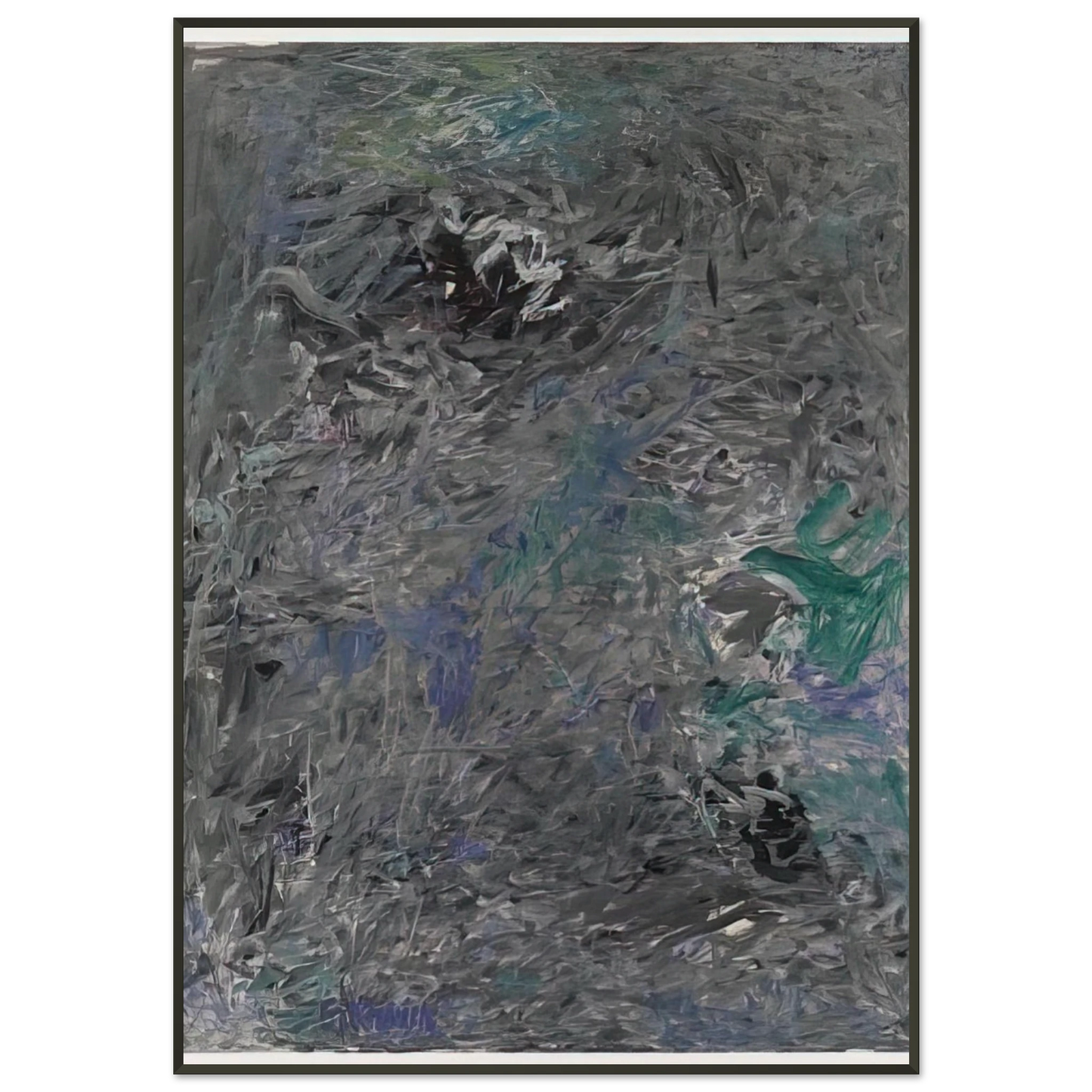 Milton Resnick UNTITLED 6 1959 Framed Art Print - Aluminum Frame - 21x29.7 cm / 8x12"