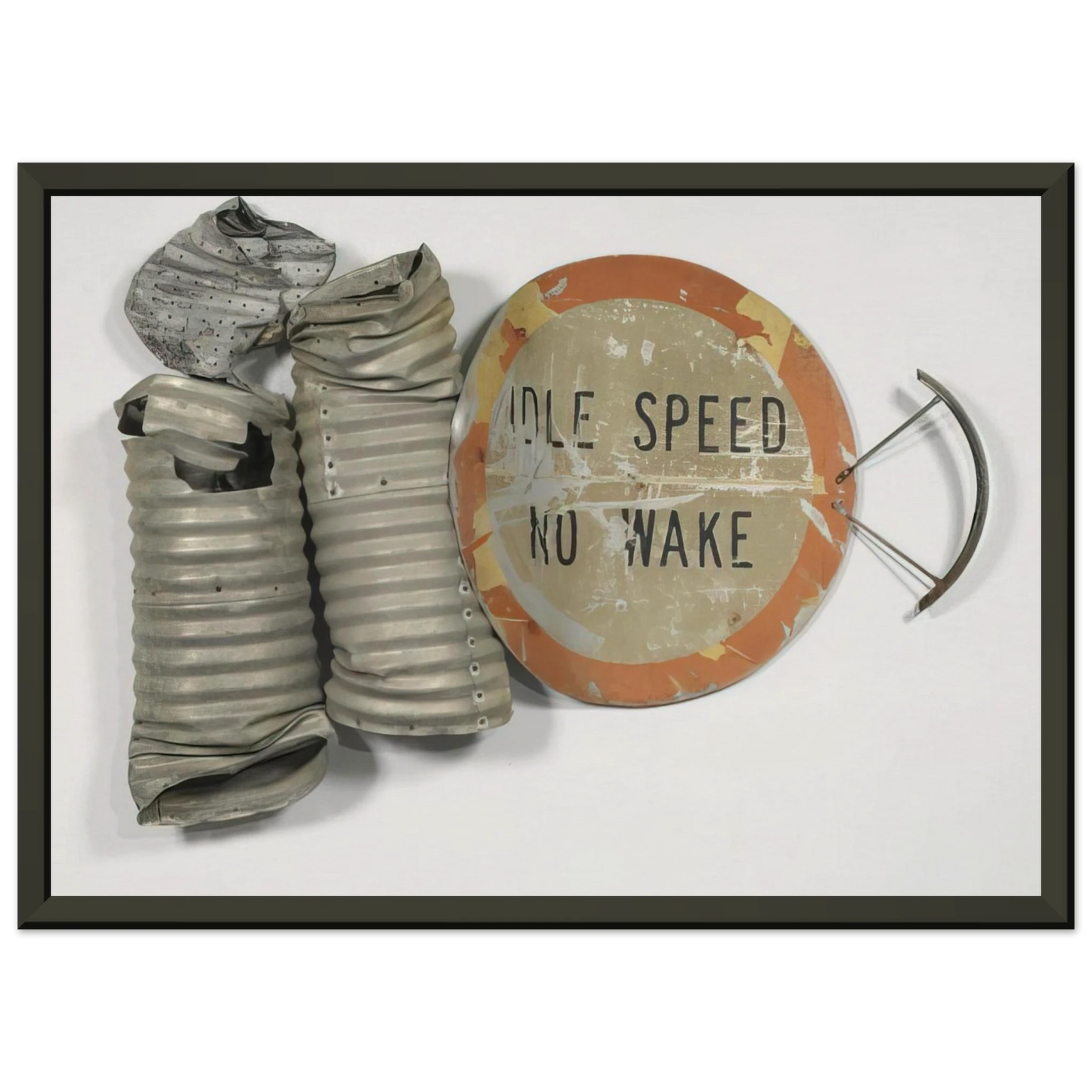 Robert Rauschenberg NO WAKE GLUT 1986 Framed Art Print - Aluminum Frame - 70x100 cm / 28x40 inches